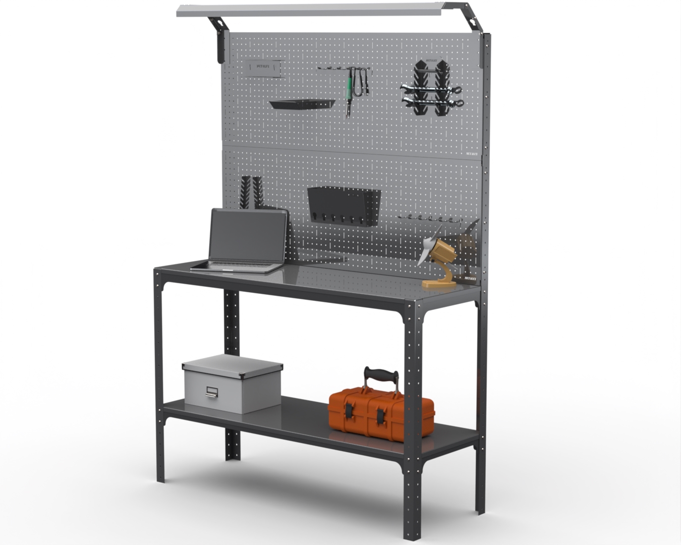 Изображение товара Стол-верстак Metalex 205348 950x1600x400 мм, максимальная нагрузка 260 кг