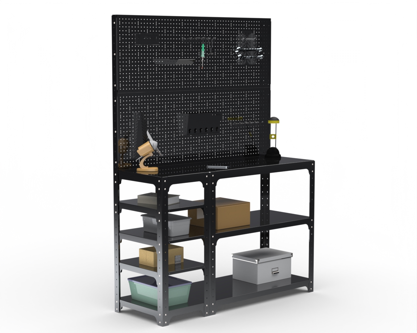 Изображение товара Стол-верстак Metalex 205525 950х1300х600 мм, нагрузка 260 кг, Россия