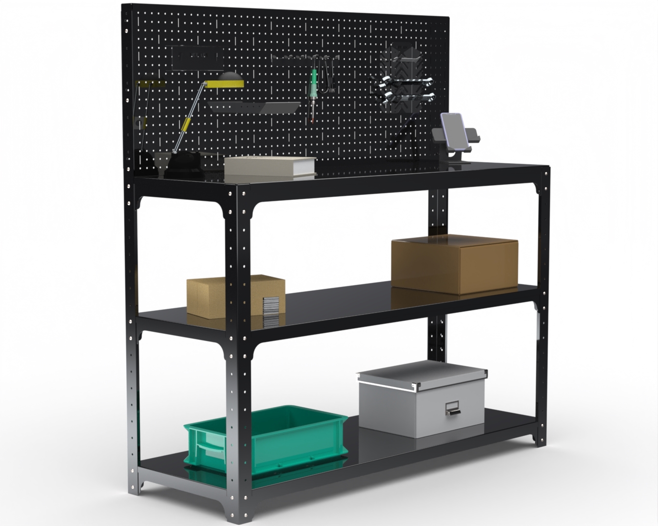 Изображение товара Стол-верстак Metalex 205565 950x1700x400 мм, максимальная нагрузка 260 кг