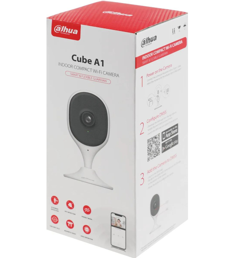 Изображение товара IP-камера внутренняя Dahua DH-IPC-C5AP-0280B Cube A1 5 Мп с Wi-Fi