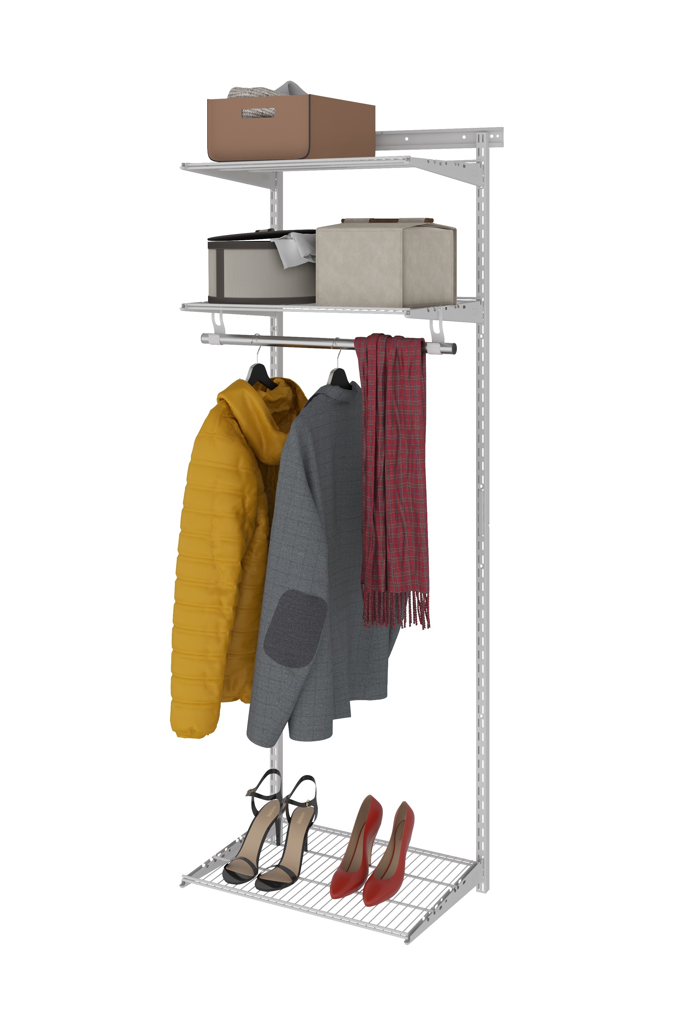 Изображение товара Гардеробная система Практик home Basic G60 450x2050x45 см цвет белый