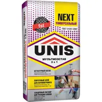 Изображение товара Штукатурно-клеевая смесь Unis Next Универсальный 25 кг