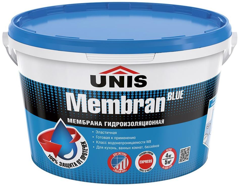 Гидроизоляция Unis Blue Membran 4 кг ️ купить по цене 1450 ₽/шт. в ...