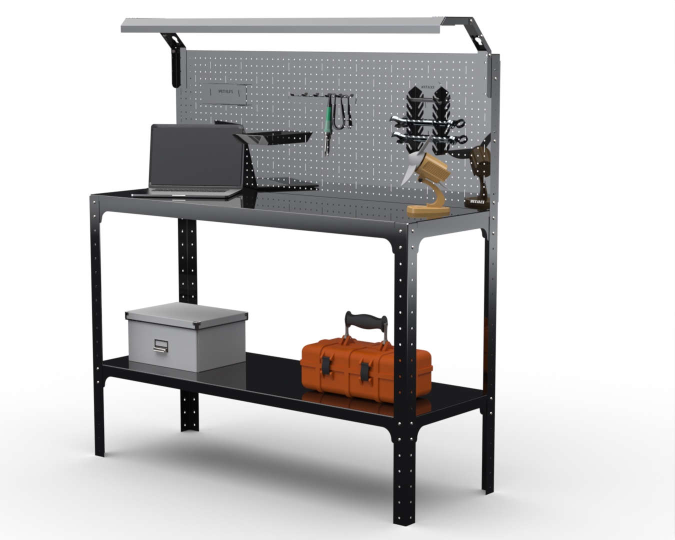 Изображение товара Стол-верстак Metalex 205836 950x1200x400 мм, максимальная нагрузка 260 кг
