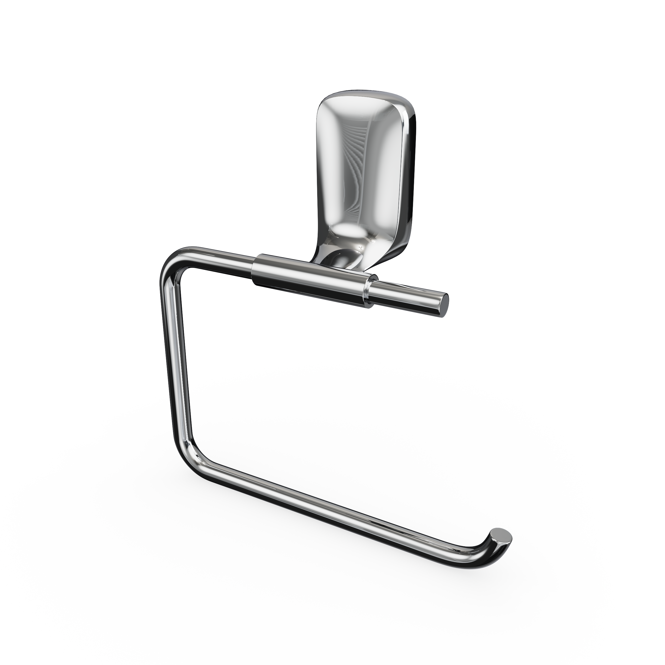 Изображение товара Держатель для туалетной бумаги Lemer Elegia цвет хром — современный и прочный аксессуар для ванной