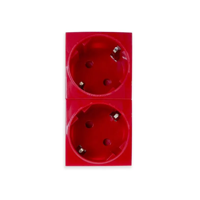 Изображение товара Розетка Filum FL-PWS-2P-RD с заземлением 250 В 16 A цвет красный