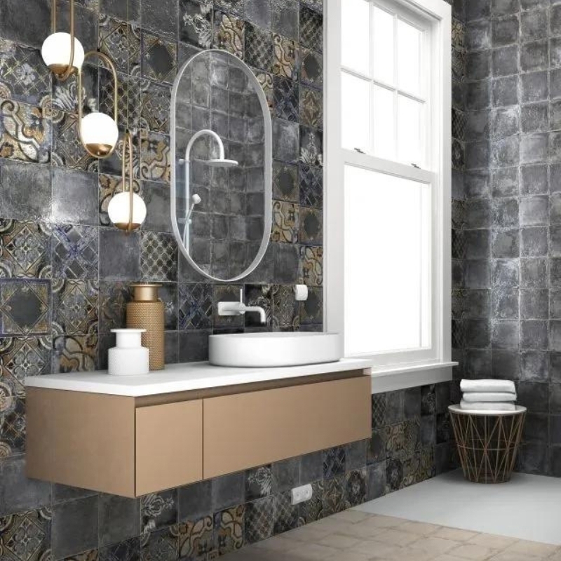 Изображение товара Керамическая плитка Mainzu Ricordi venezziani 20x20 серый в стиле камень для стен пола