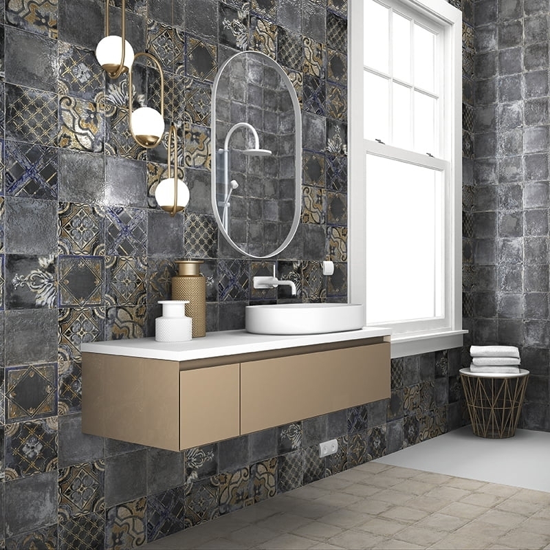 Изображение товара Керамическая плитка Mainzu Ricordi Venezziani 20x20 темно-синяя для стен и пола