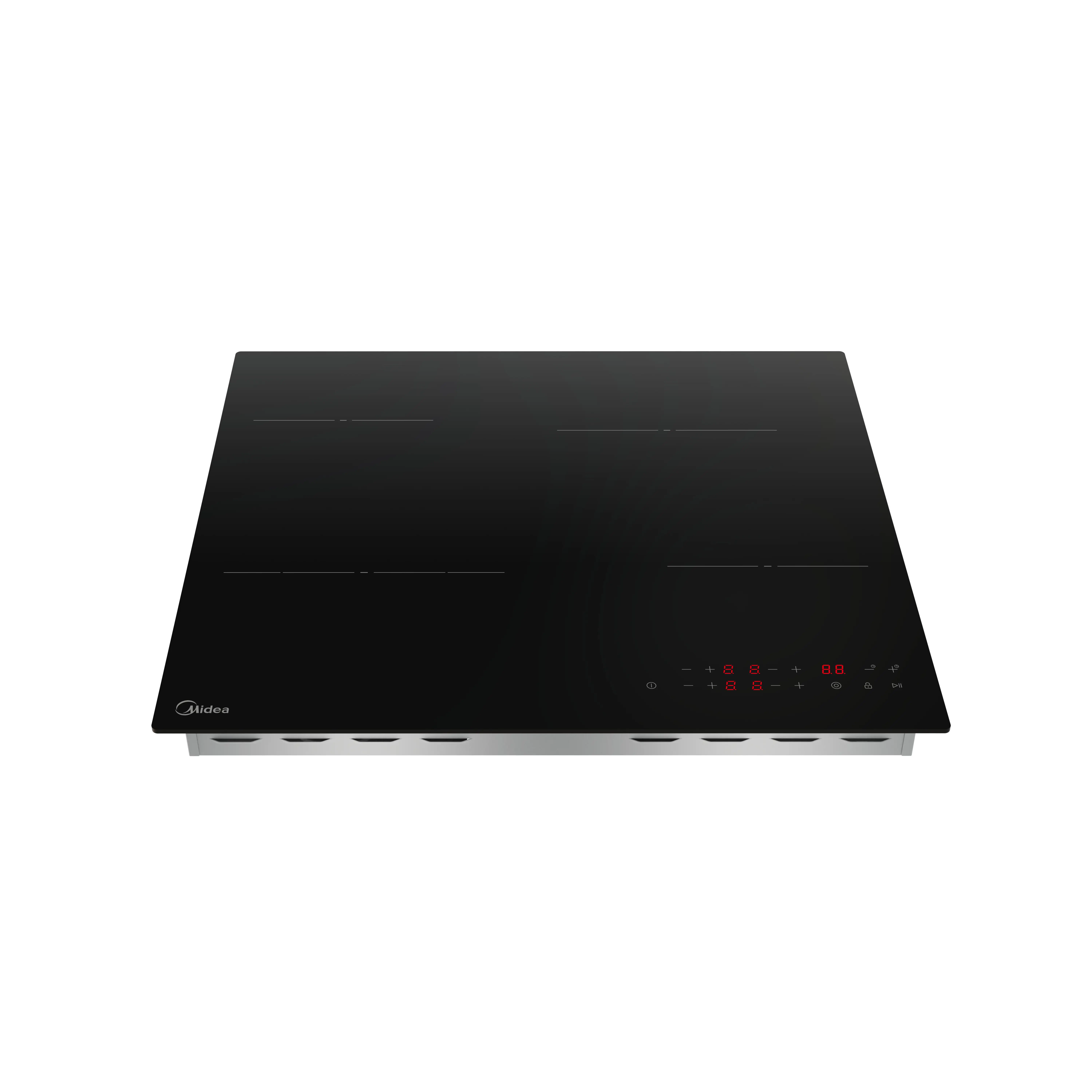 Электрическая варочная панель Midea MCH64302 52 см 4 конфорки цвет черный - 4