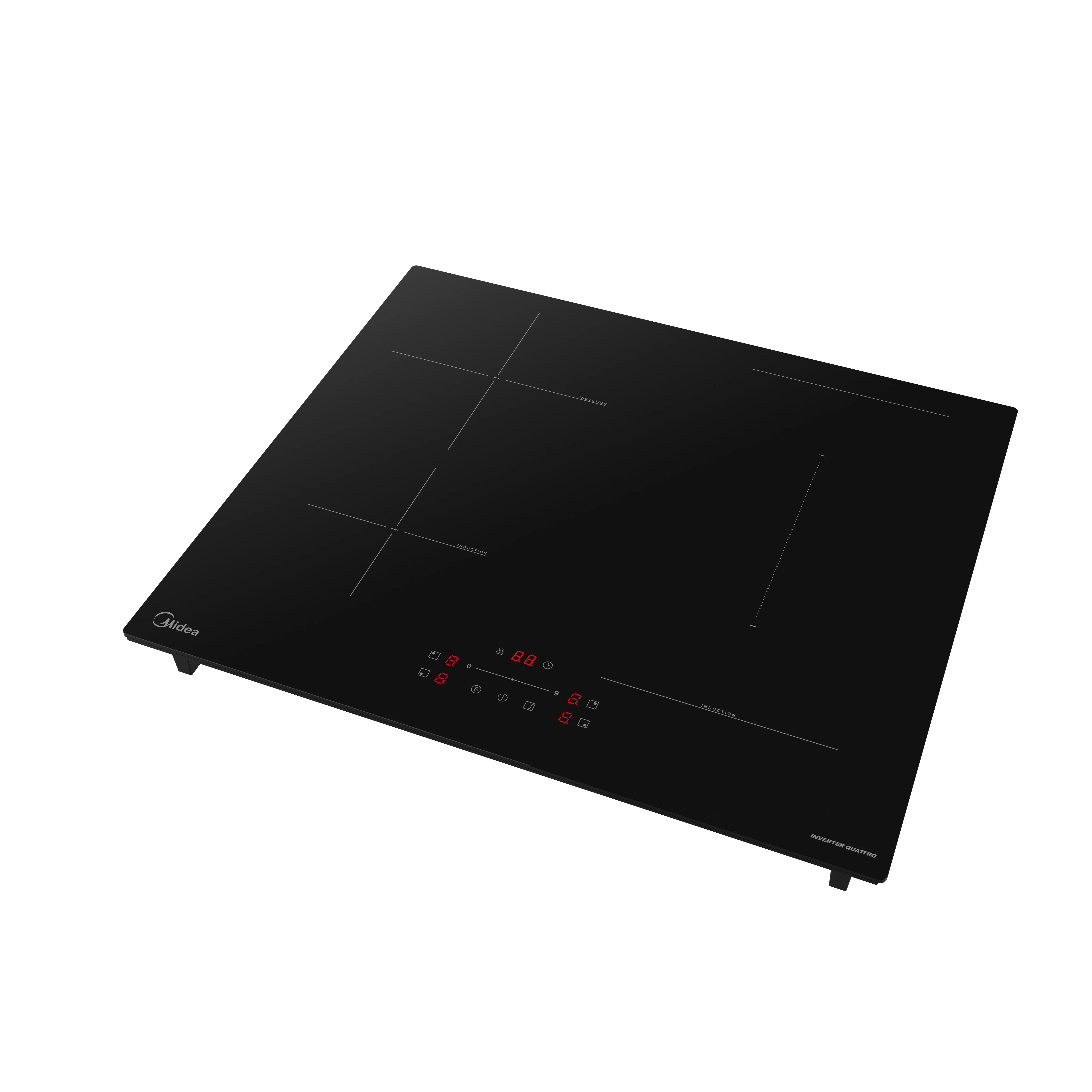 Индукционная варочная панель Midea MIH65782 52 см 4 конфорки цвет черный - 4