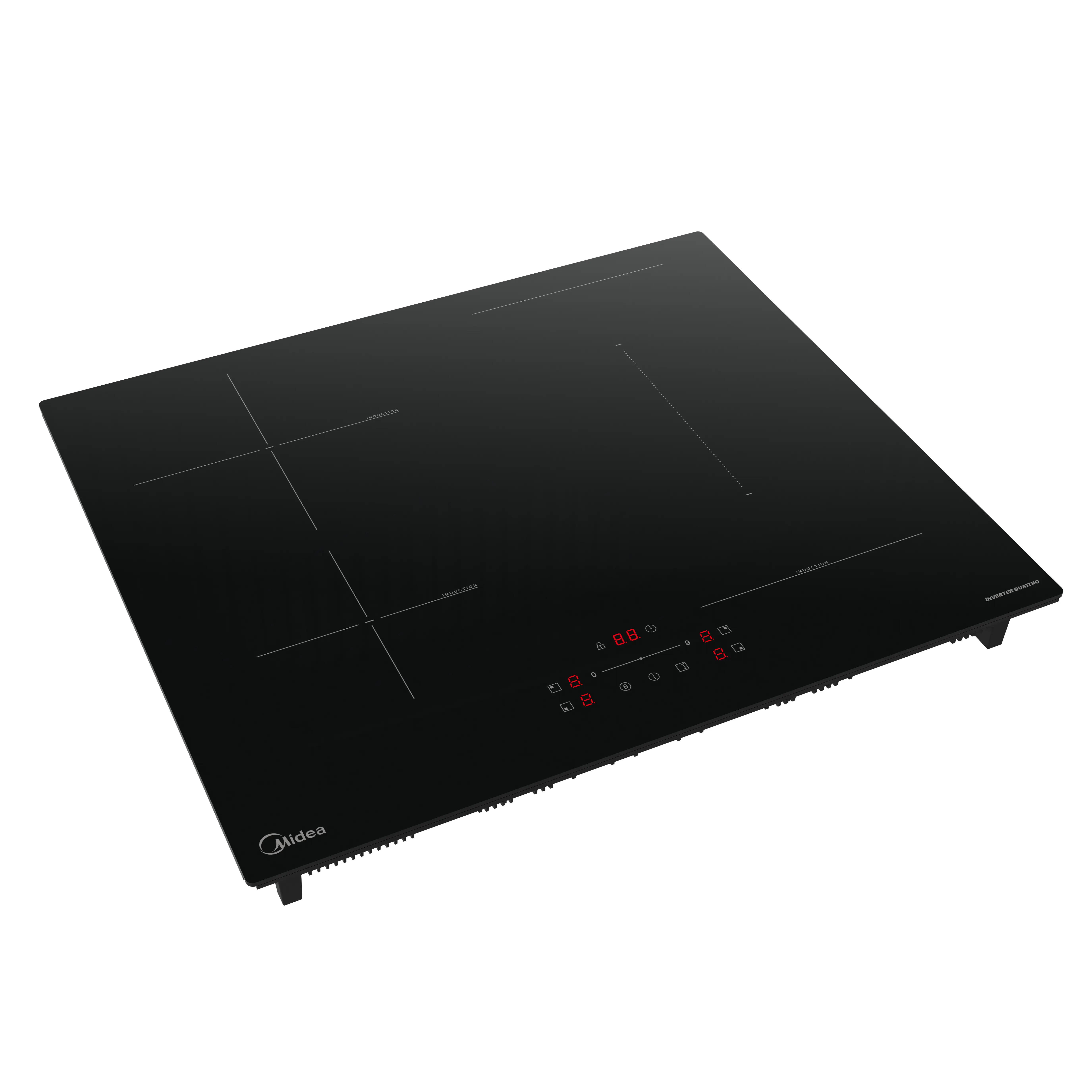 Индукционная варочная панель Midea MIH65782 52 см 4 конфорки цвет черный - 3