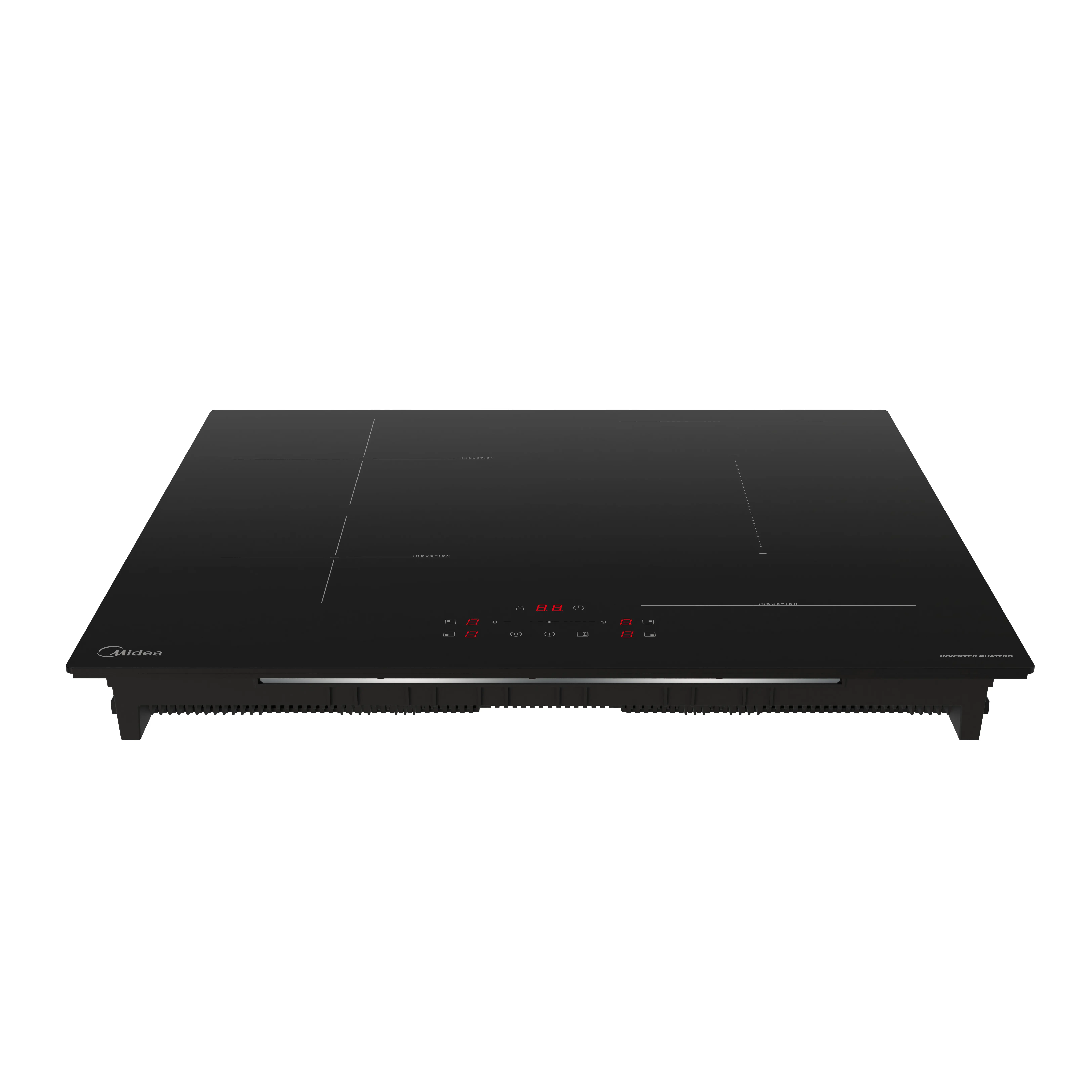 Индукционная варочная панель Midea MIH65782 52 см 4 конфорки цвет черный - 2