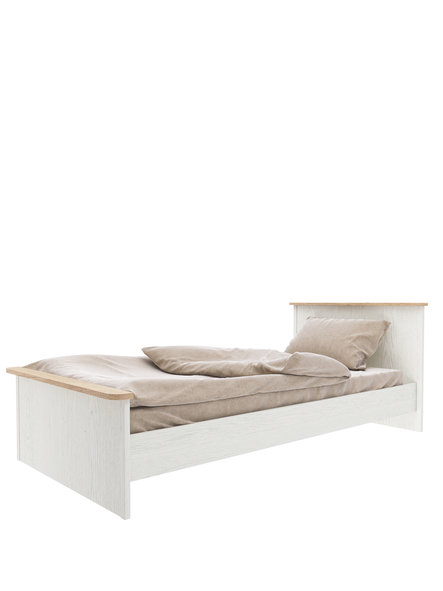 Изображение товара Кровать Тифани из ЛДСП 104.6x78x100 см белая Россия