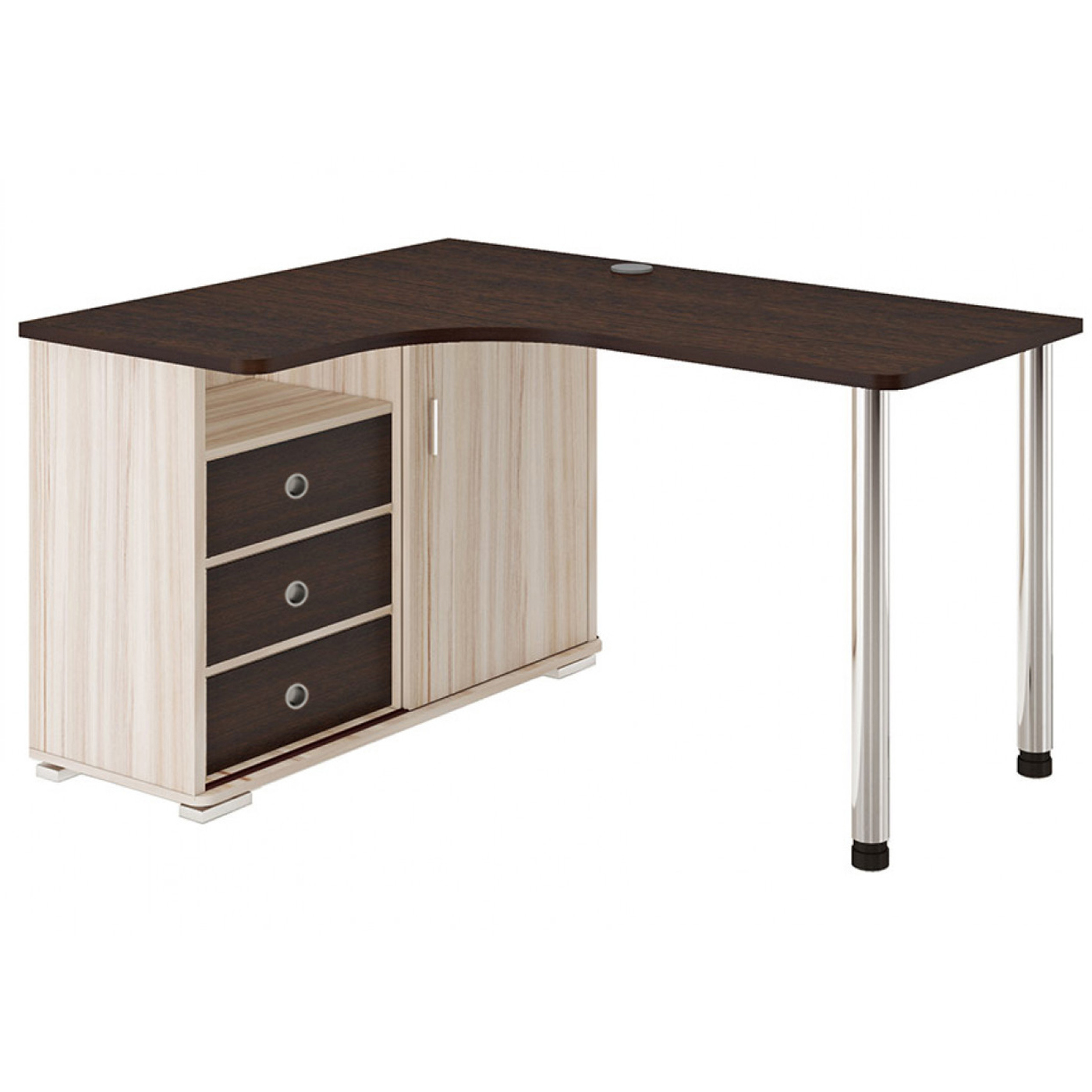 Изображение товара Стол Мэрдэс СР-145СМ КВВ-ЛЕВ 116x75x140 см ЛДСП цвет венге/карамель