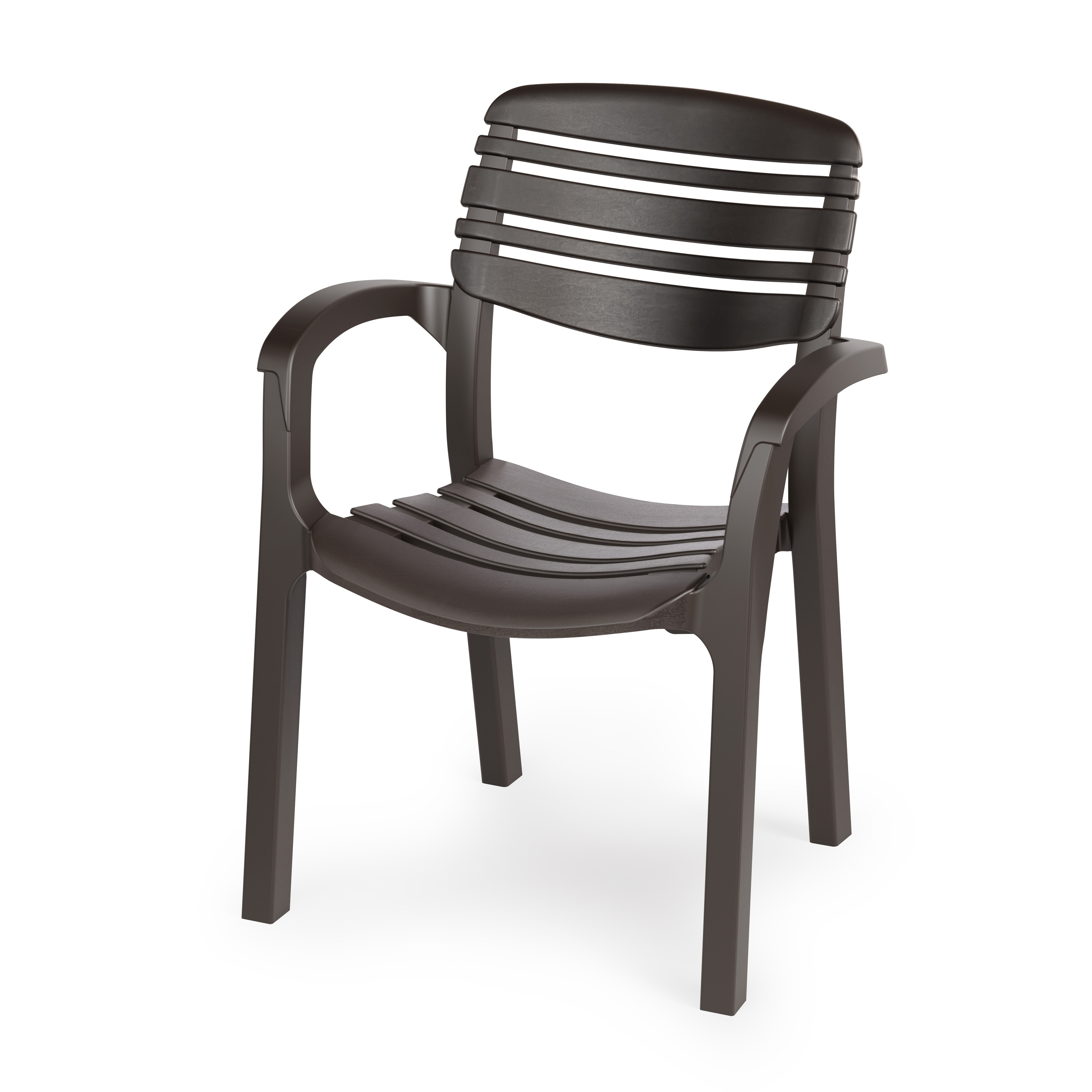 Изображение товара Кресло садовое Атлант 61x45x83 см пластик мокко комфортное и прочное