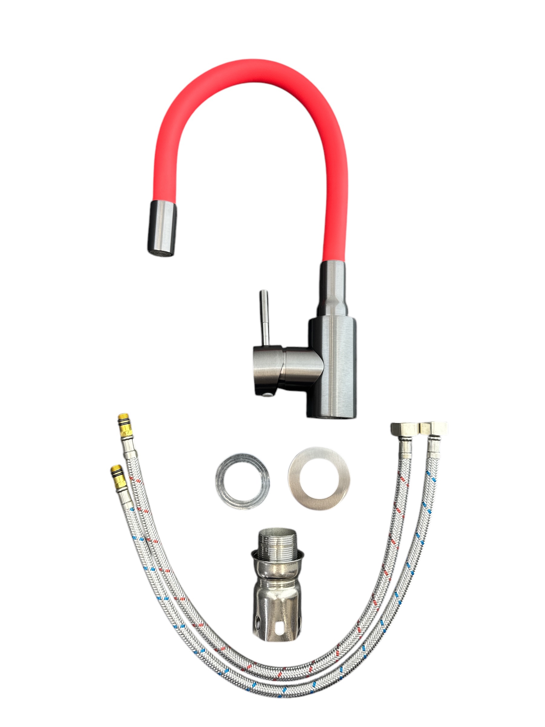 Изображение товара Смеситель для кухни GRIALE ZM7728-2Q-769 поворотный излив 16 см графит