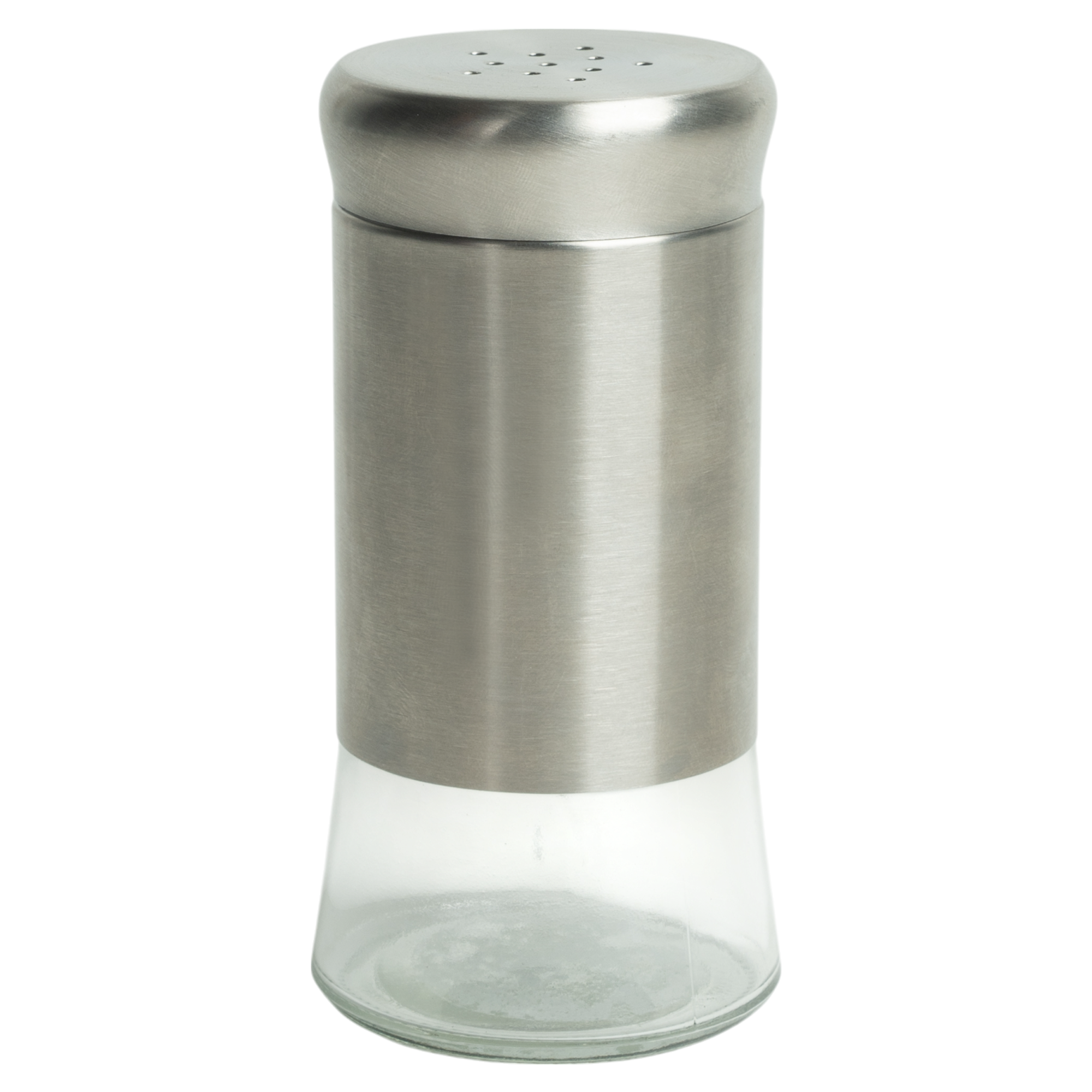 Изображение товара Современная солонка 0.1 л из стекла и пластика стильный дизайн