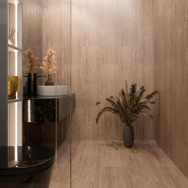 Изображение товара SPC плитка Texfloor 109 Суматра Травертино 32 класс 4 мм