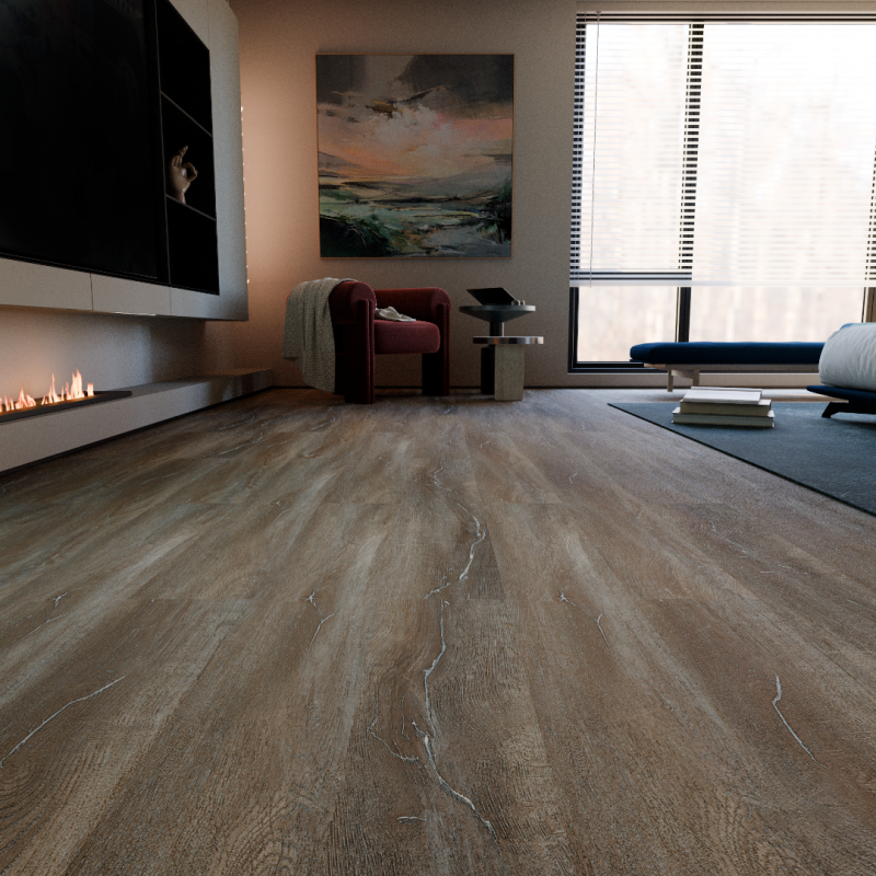 Изображение товара SPC плитка Texfloor Борнео Дуб Гояс 32 класс водостойкая для пола