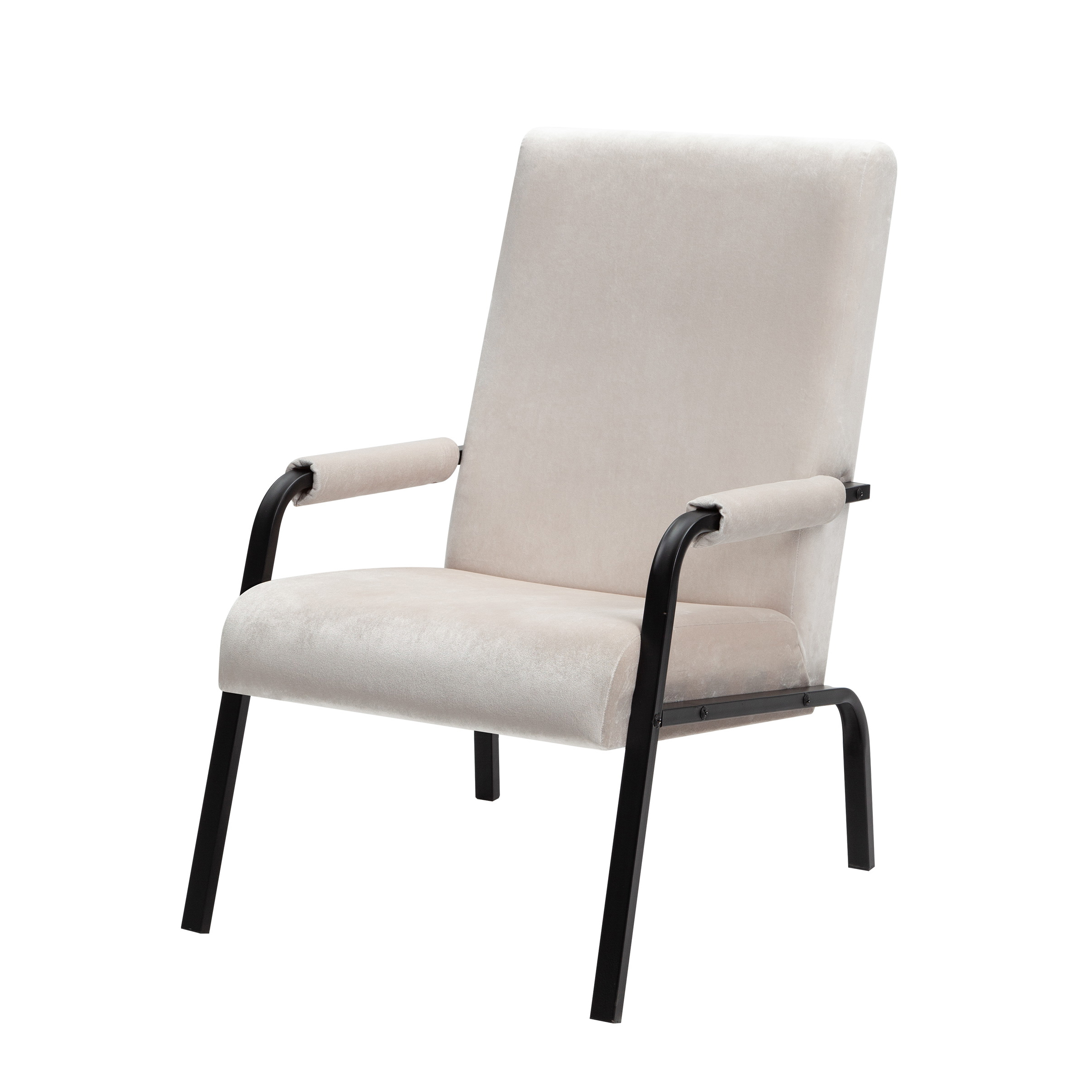 Изображение товара Кресло Ami Вегас белый бархат мягкое офисное и домашнее