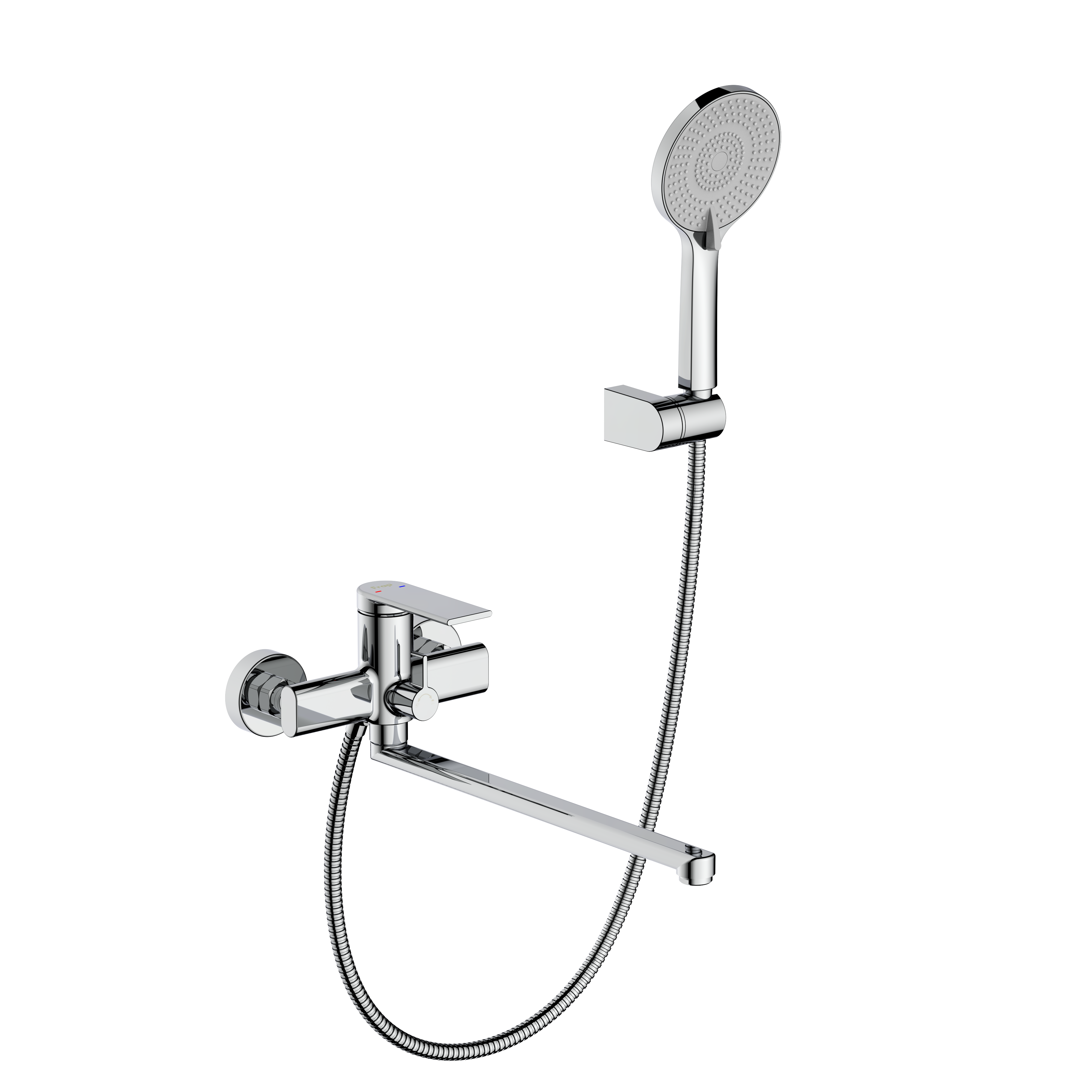 Изображение товара Смеситель для ванны Frap Arne 22204 однорычажный хром с лейкой и шлангом