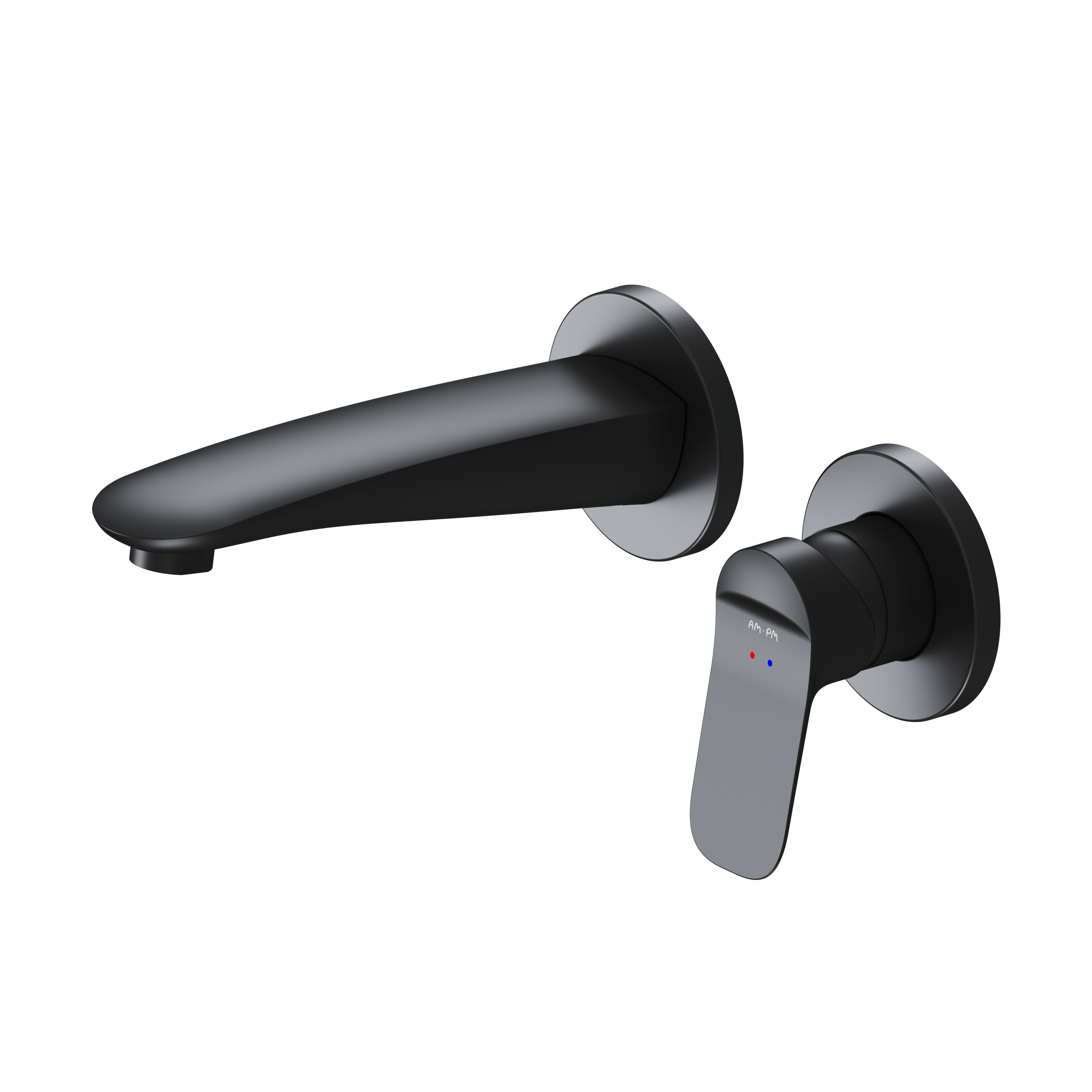 Изображение товара Смеситель для душа встраиваемый AM.PM Moxie F9M72622, скрытый монтаж, однорычажный, цвет черный матовый