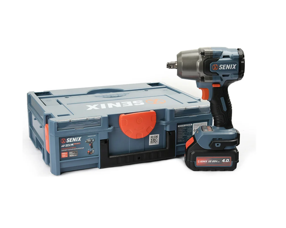 Изображение товара Аккумуляторный гайковерт SENIX PDWX2-M7-EU 750 Нм бесщеточный с кейсом и подсветкой