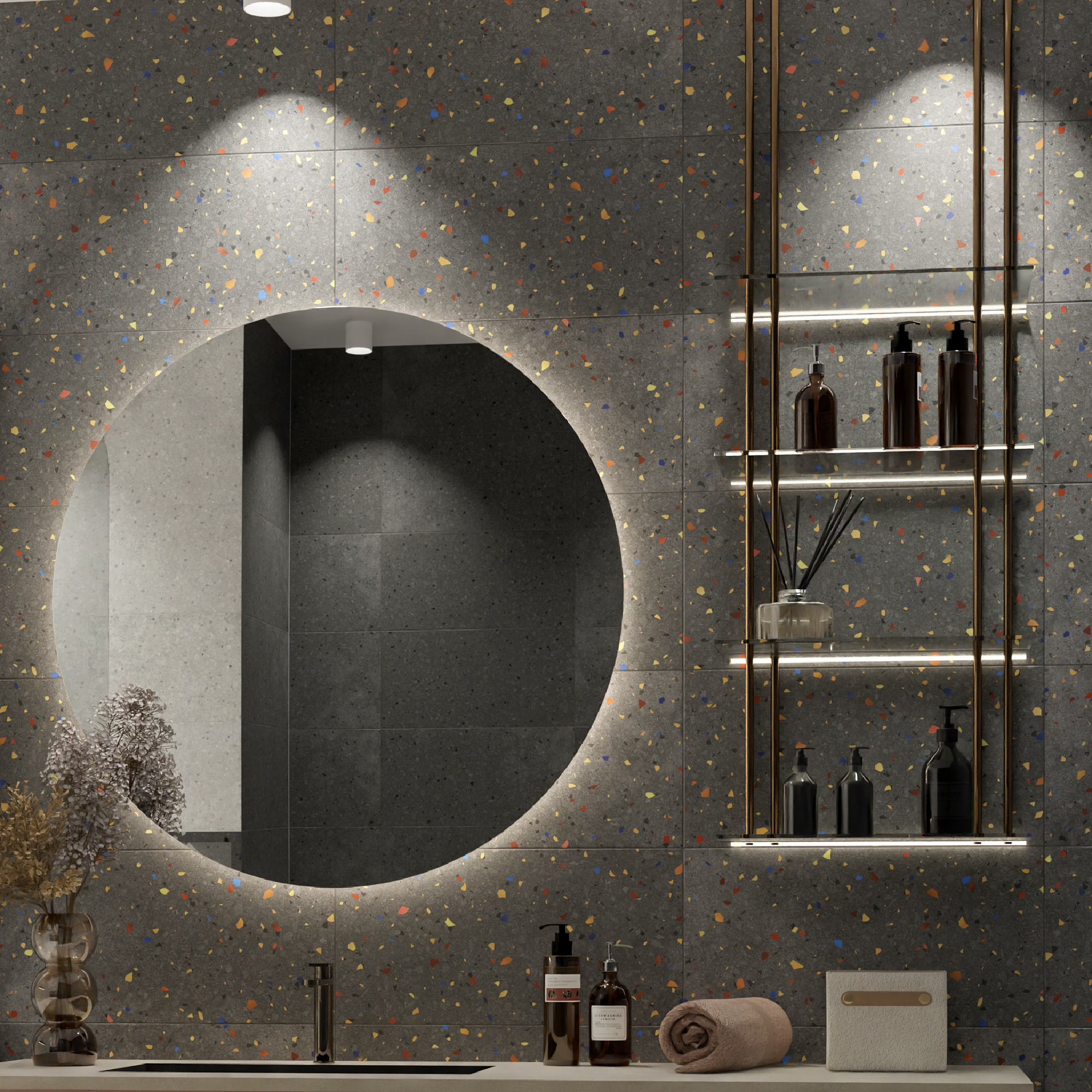 Изображение товара Плитка настенная Керамин Салерно 5М 60x30 см матовая графит Европейское качество