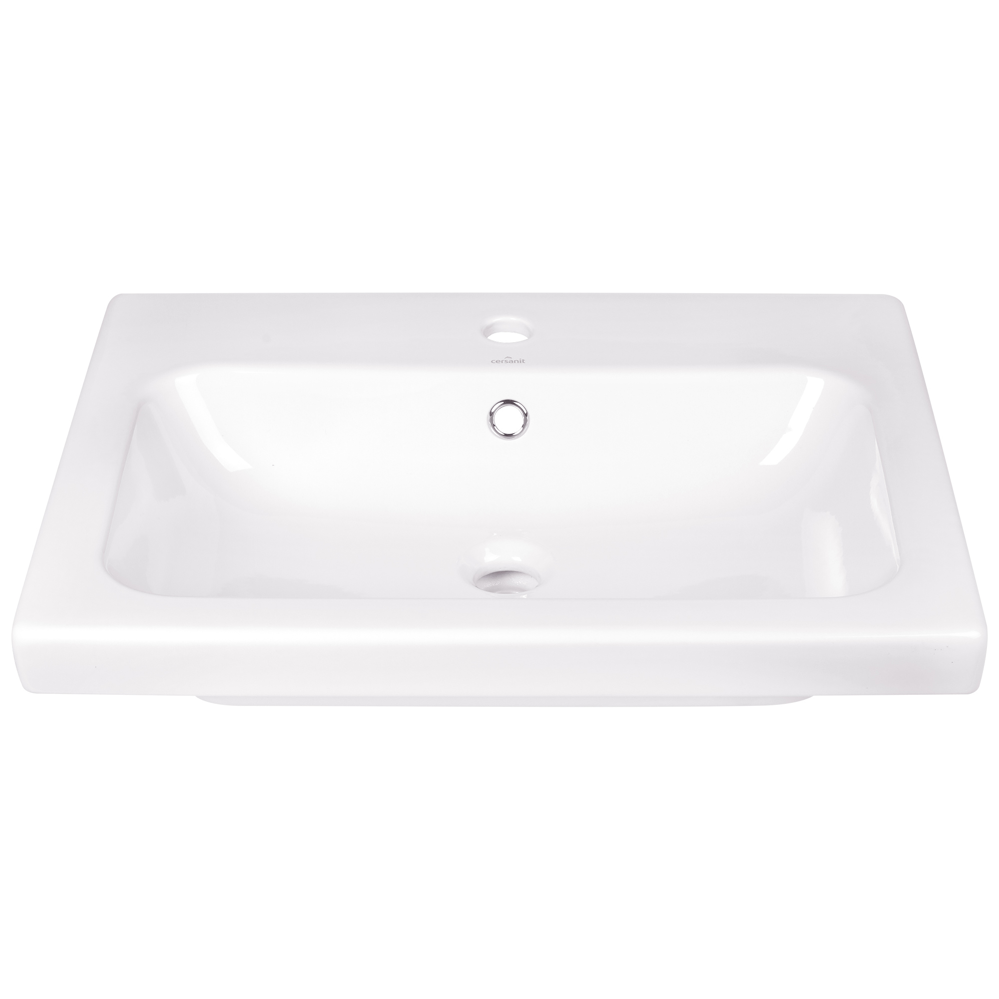 Изображение товара Раковина Cersanit Colour 60 см из керамики с переливом белая