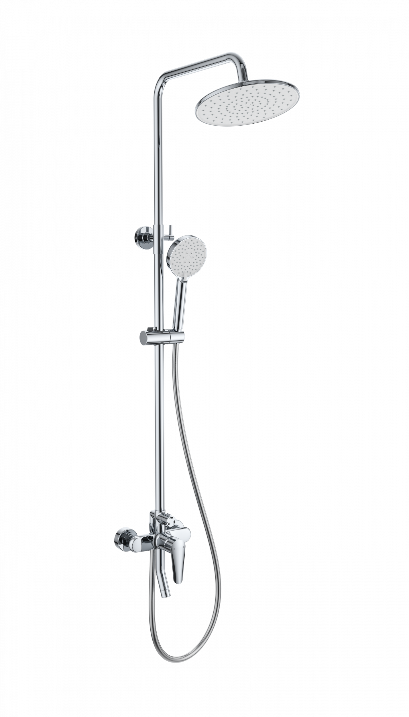 Изображение товара Душевая система Wonzon & woghand WW-B2168-A-CR 1 режимная цвет хром Изображение товара Душевая система Wonzon & woghand WW-B2168-A-CR 1 режимная цвет хром