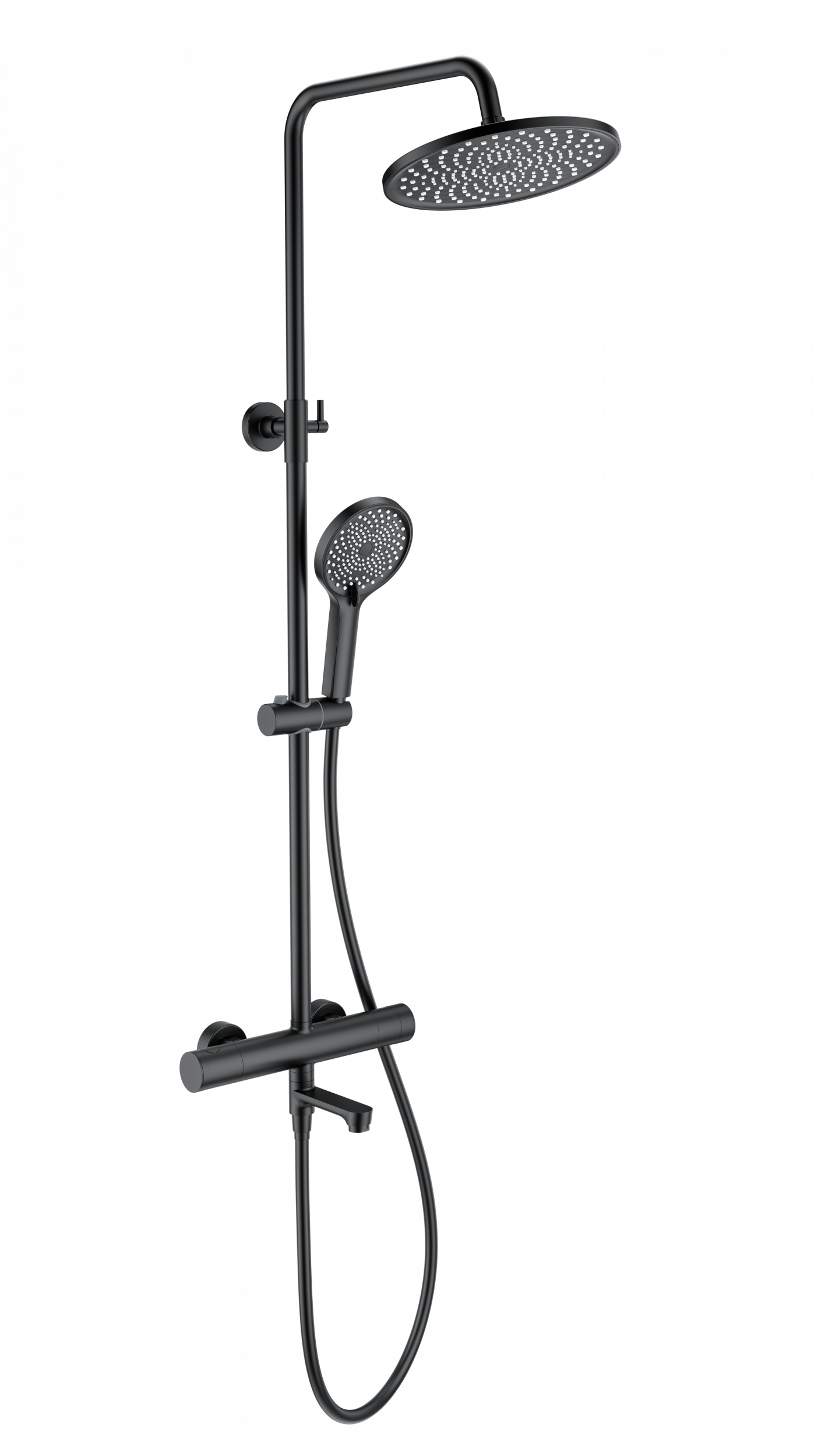 Изображение товара Душевая система Wonzon & woghand WW-B3069-MB 1 режимная цвет черный матовый Изображение товара Душевая система Wonzon & woghand WW-B3069-MB 1 режимная цвет черный матовый