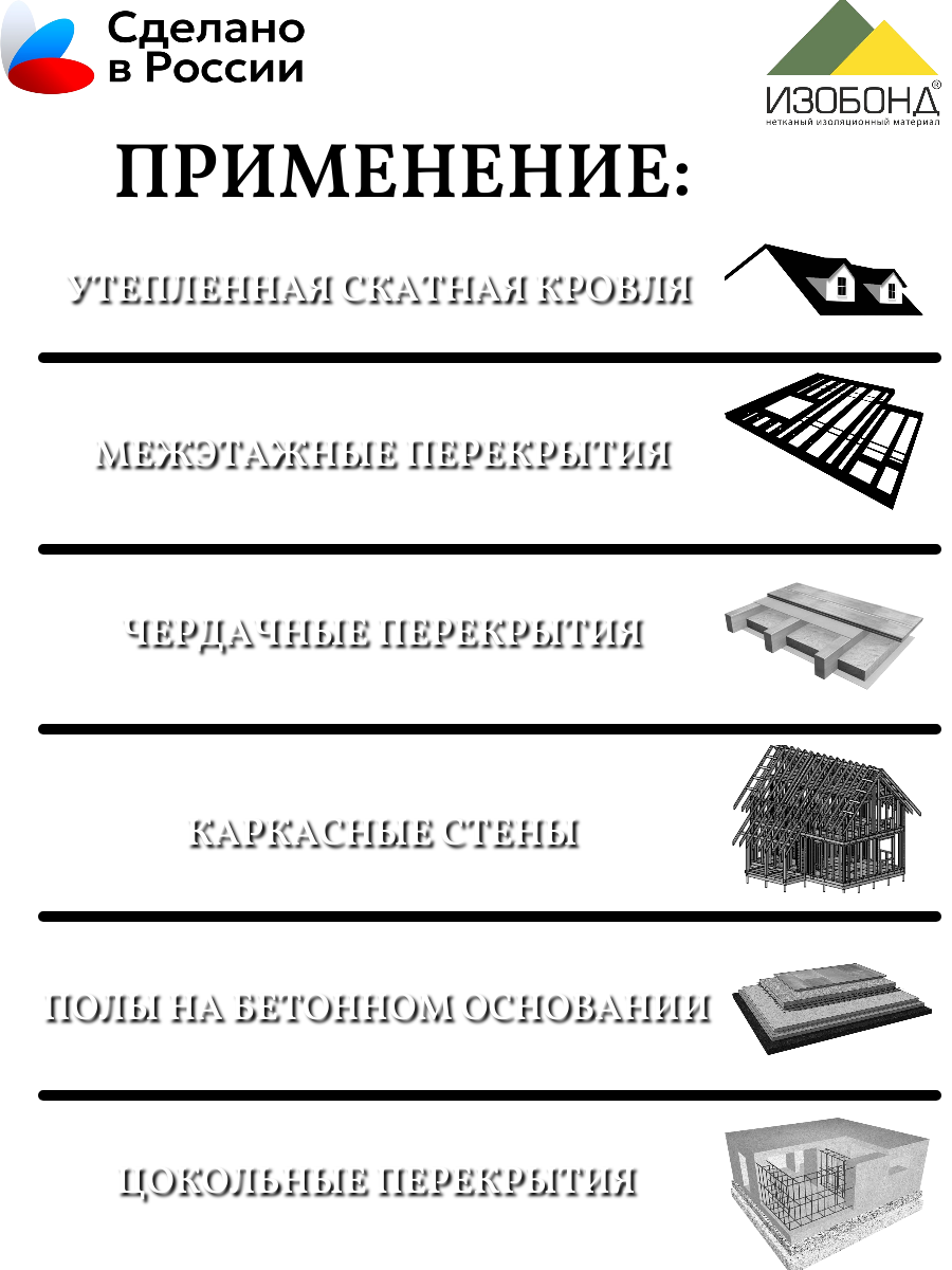 Изображение товара Воздухонепроницаемая мембрана Изобонд STANDART C 70м2 70м² 50г/м²