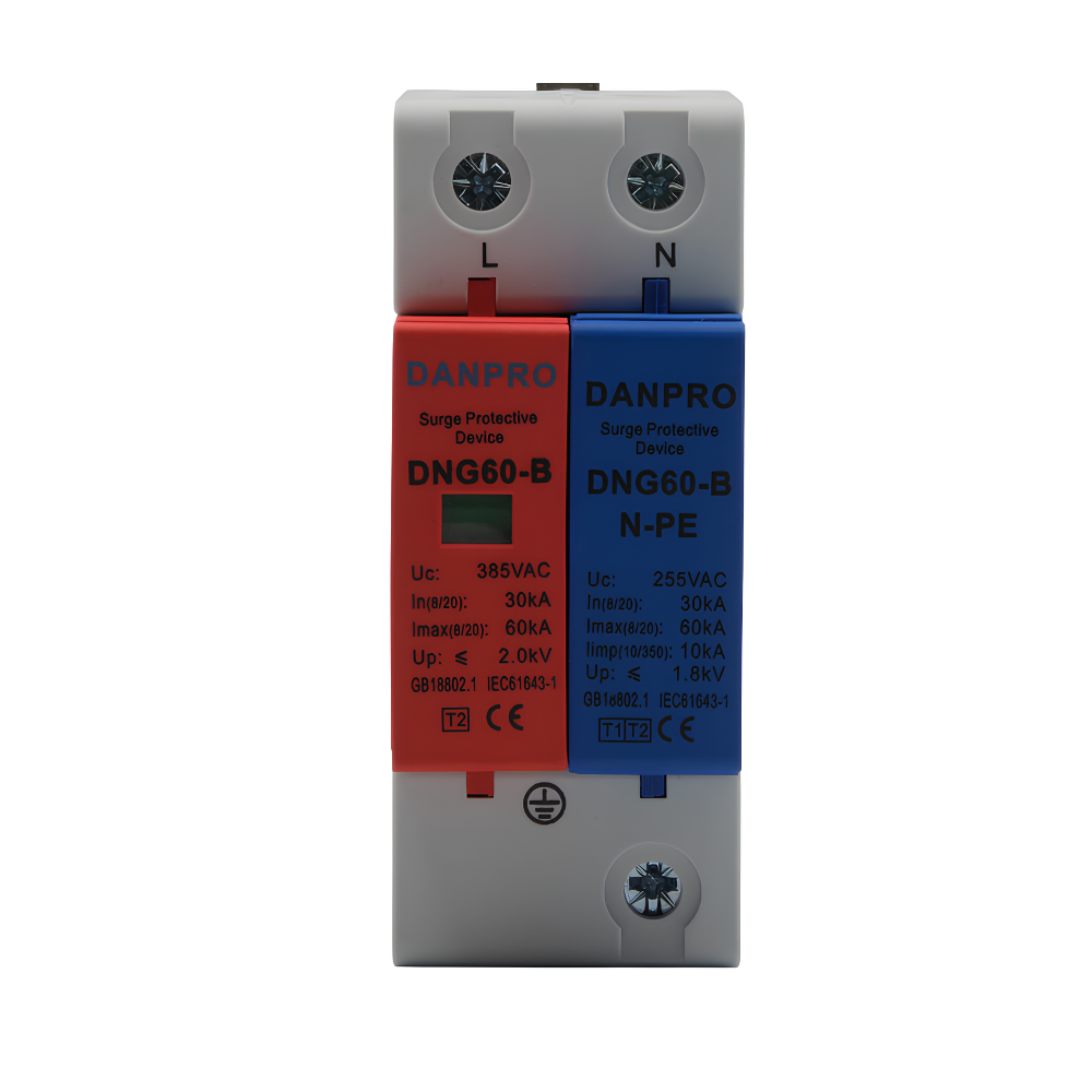 Изображение товара Устройство защиты от импульсных перенапряжений DANPRO DNG-60KA/2P 1P+N 60А