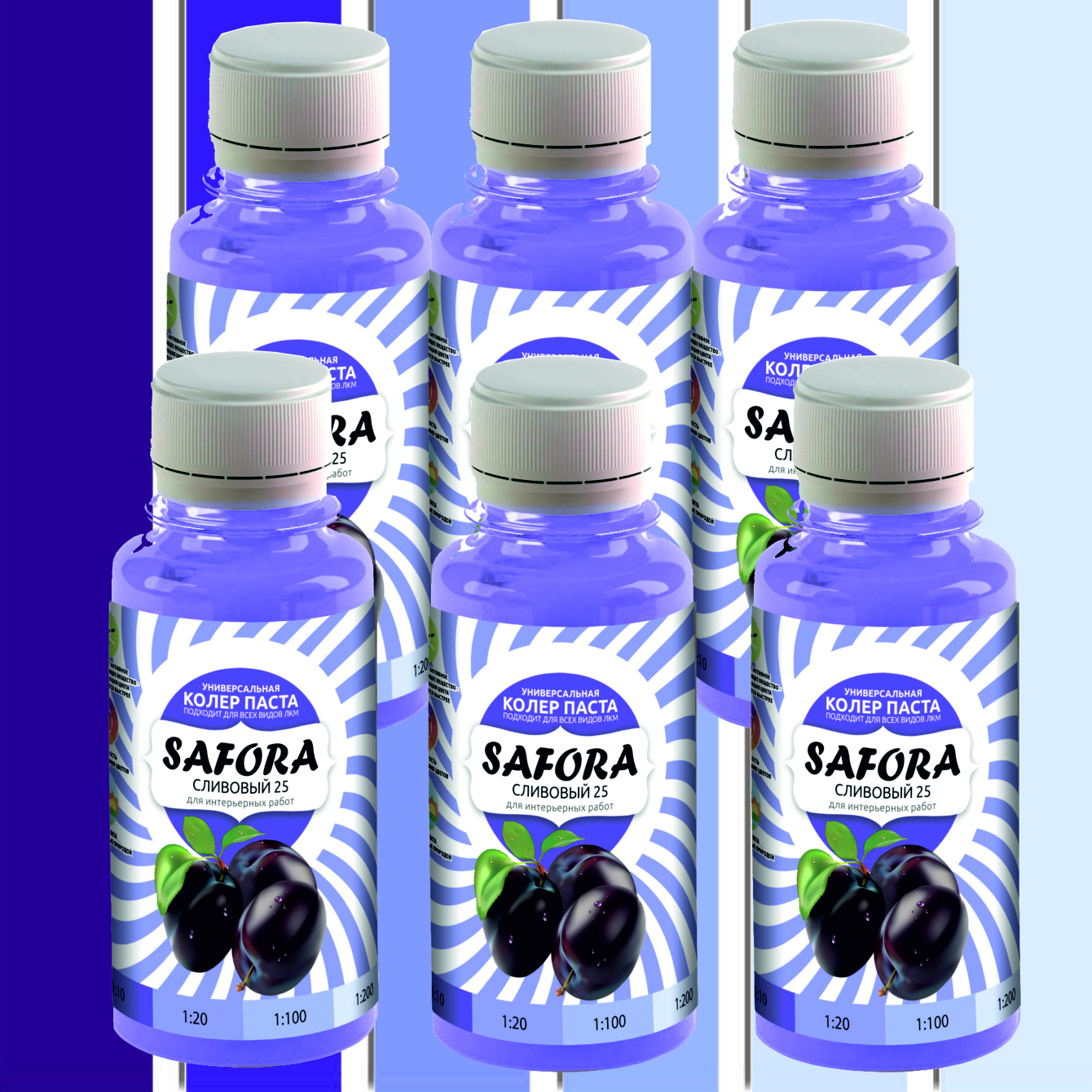 Изображение товара Краситель Safora 25/6 0.6 л цвет сливовый