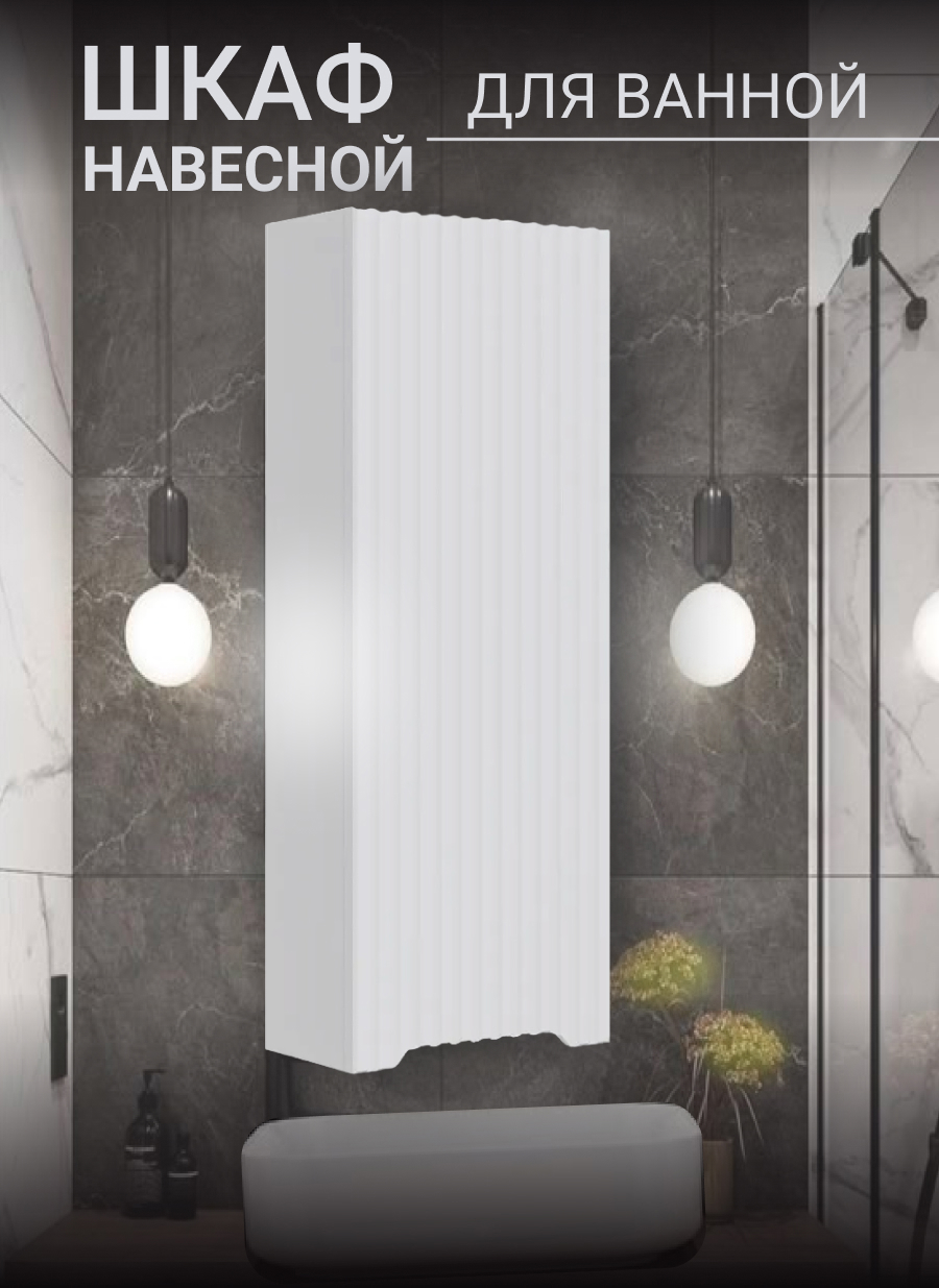 Изображение товара Шкаф для ванной комнаты Play Фостер навесной 30 см цвет белый