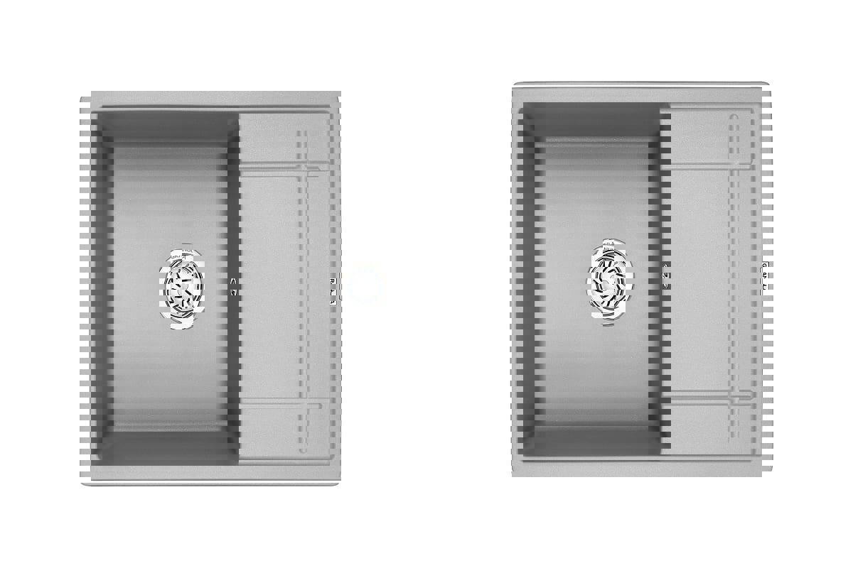 Изображение товара Кухонная мойка Granula GR-6501 из искусственного камня 50x65 см с крыла серый