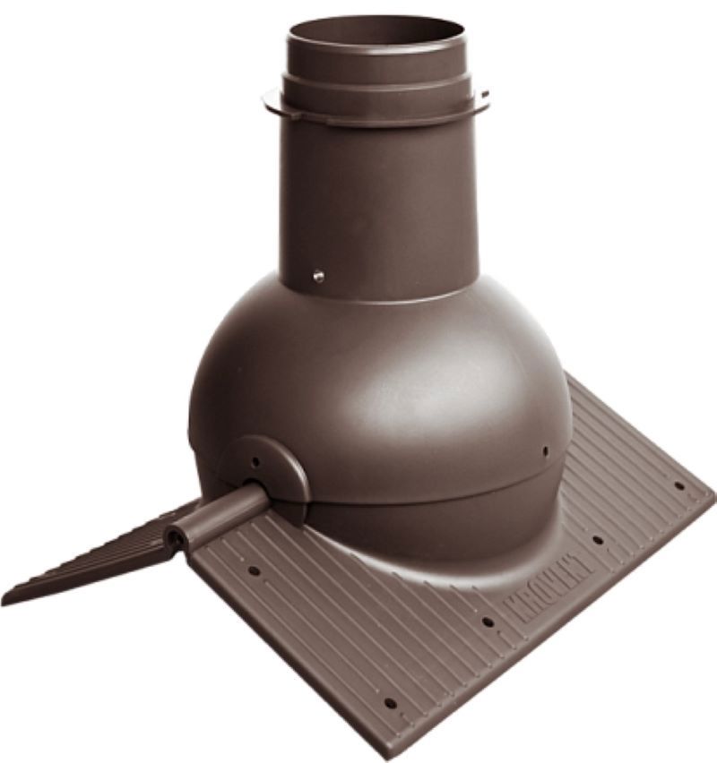 Изображение товара Элемент коньковый Krovent Pipe-Cone коричневый
