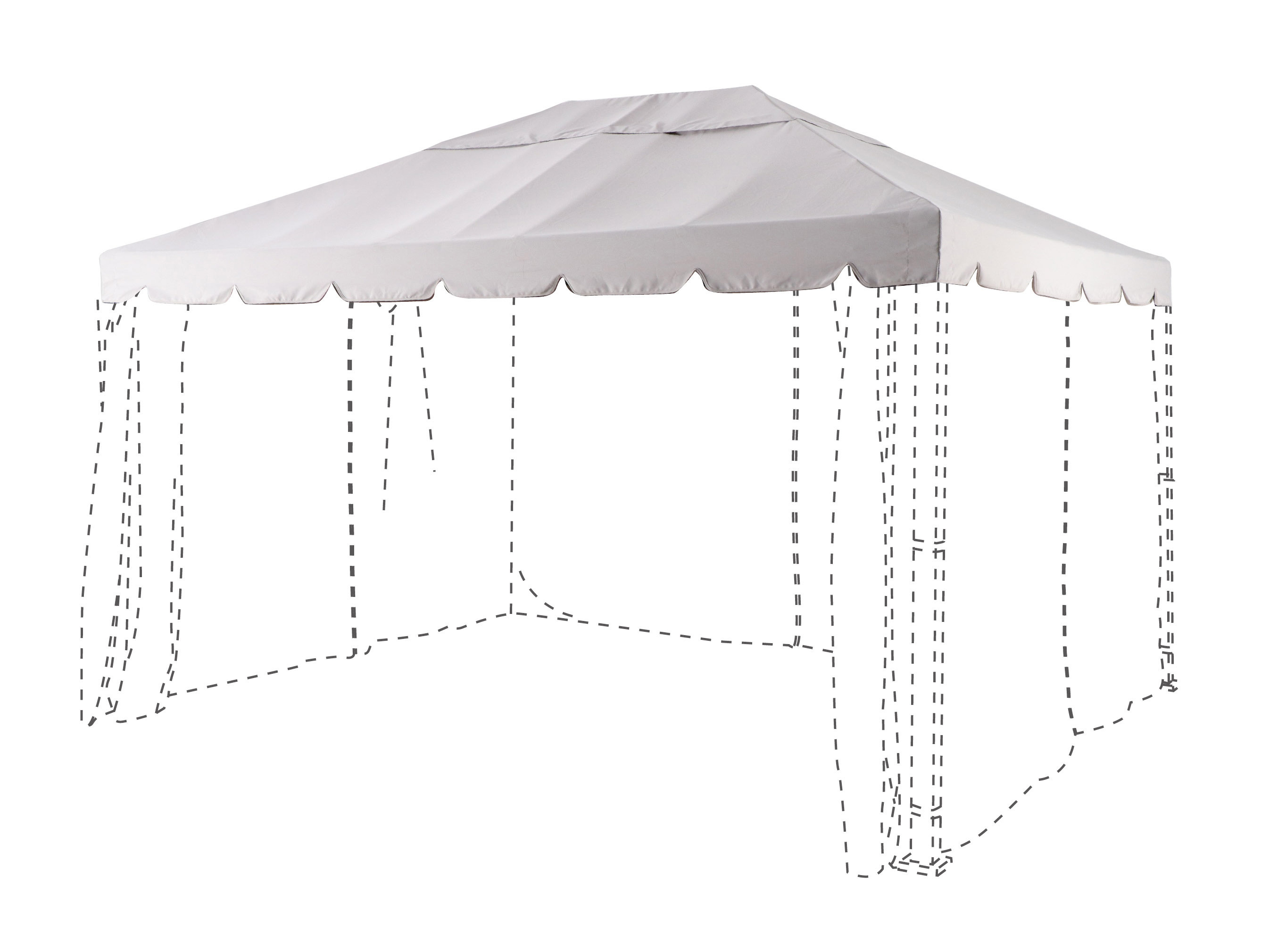 Изображение товара Тент для павильона BEGINIA Ysis полиэстер 346x204 см бежевый