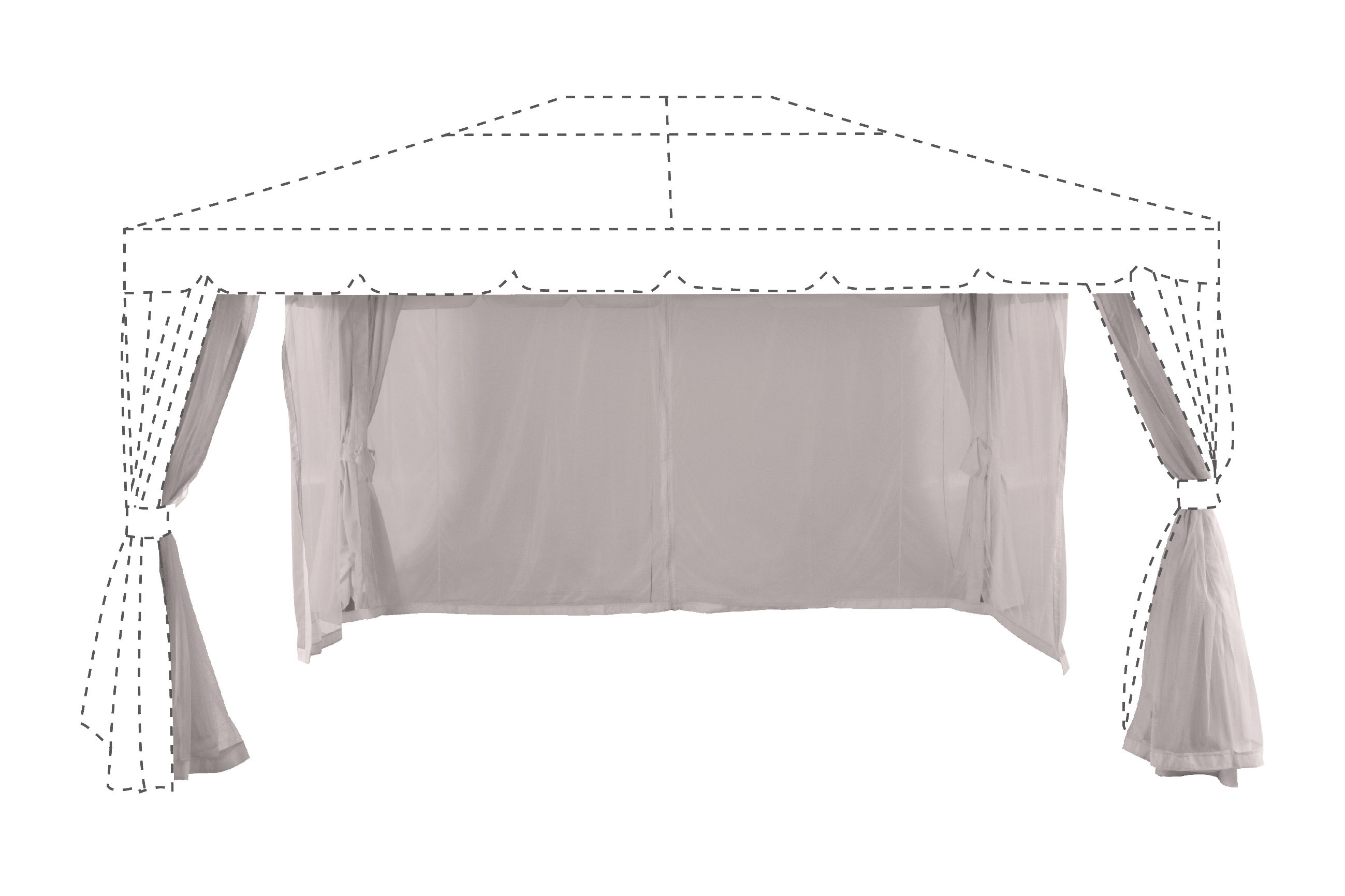 Изображение товара Сетка москитная для павильона BEGINIA Ysis полиэстер 266x188 см бежевая