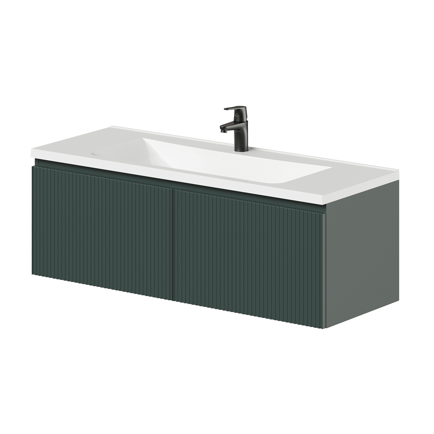 Изображение товара Подвесная тумба с раковиной Итана Kate 120 зеленая мебель для ванной Изображение товара Подвесная тумба с раковиной Итана Kate 120 зеленая мебель для ванной