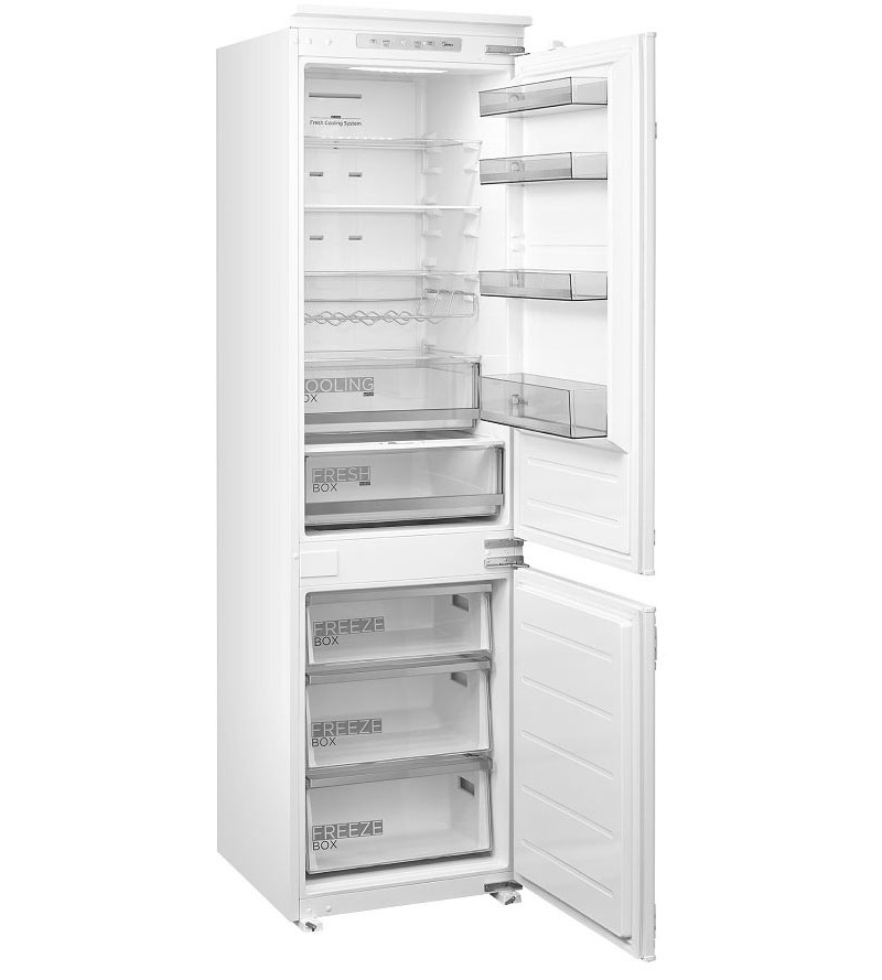 Изображение товара Встраиваемый холодильник Midea MDRE414FGE01 54x197.7 см белый двухкамерный