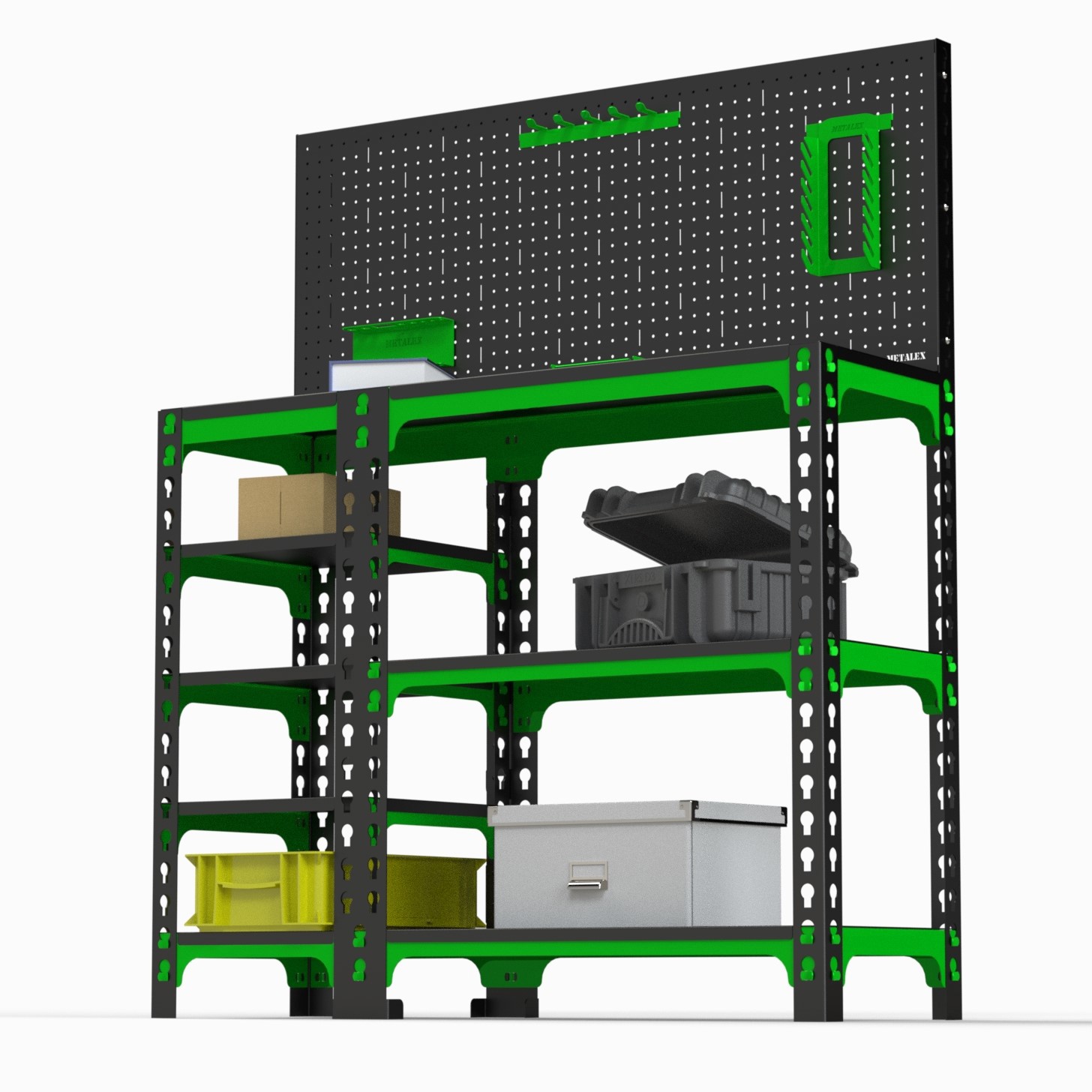 Изображение товара Стол-верстак Metalex SVBPPRIA951860 950x1800x600 мм, максимальная нагрузка 260 кг
