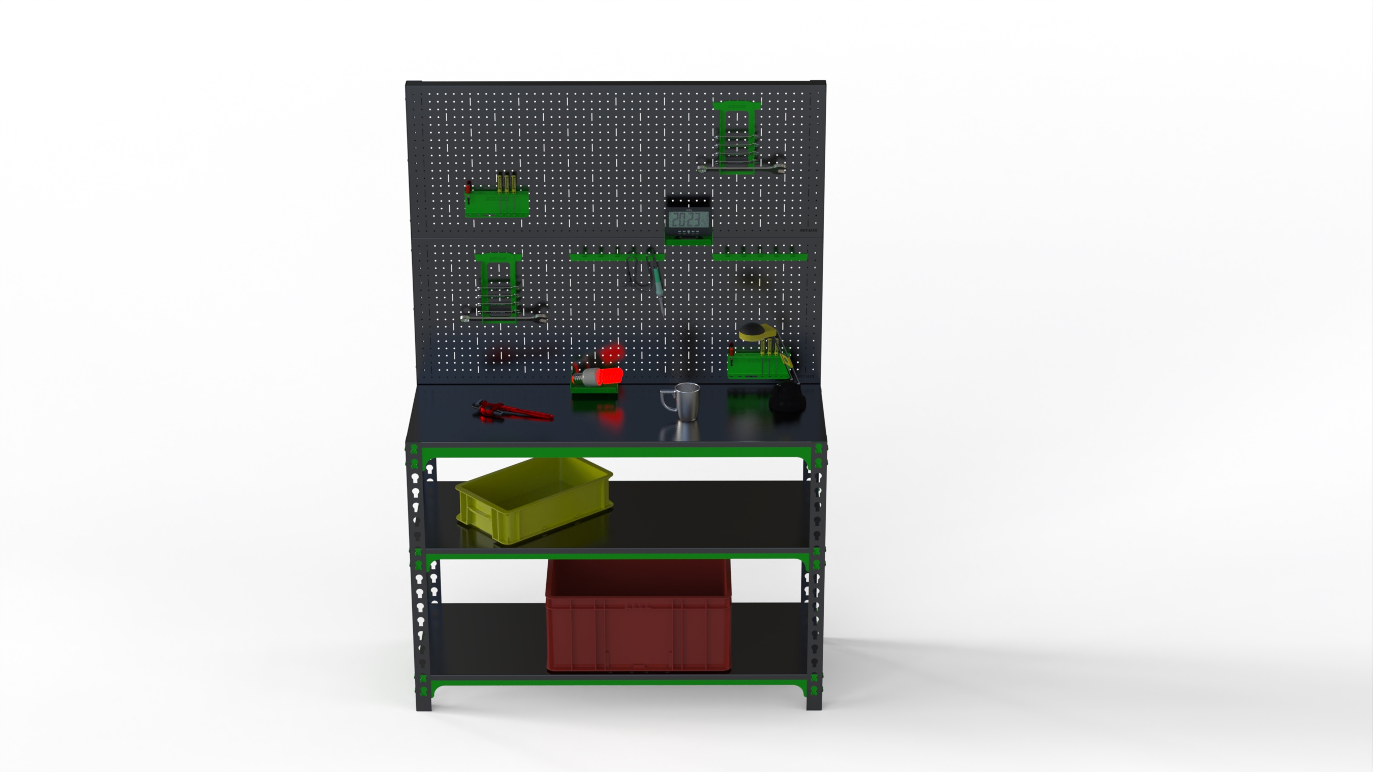 Изображение товара Стол-верстак Metalex SVPIIPRIIA951140 950x1100x400 мм, максимальная нагрузка 260 кг