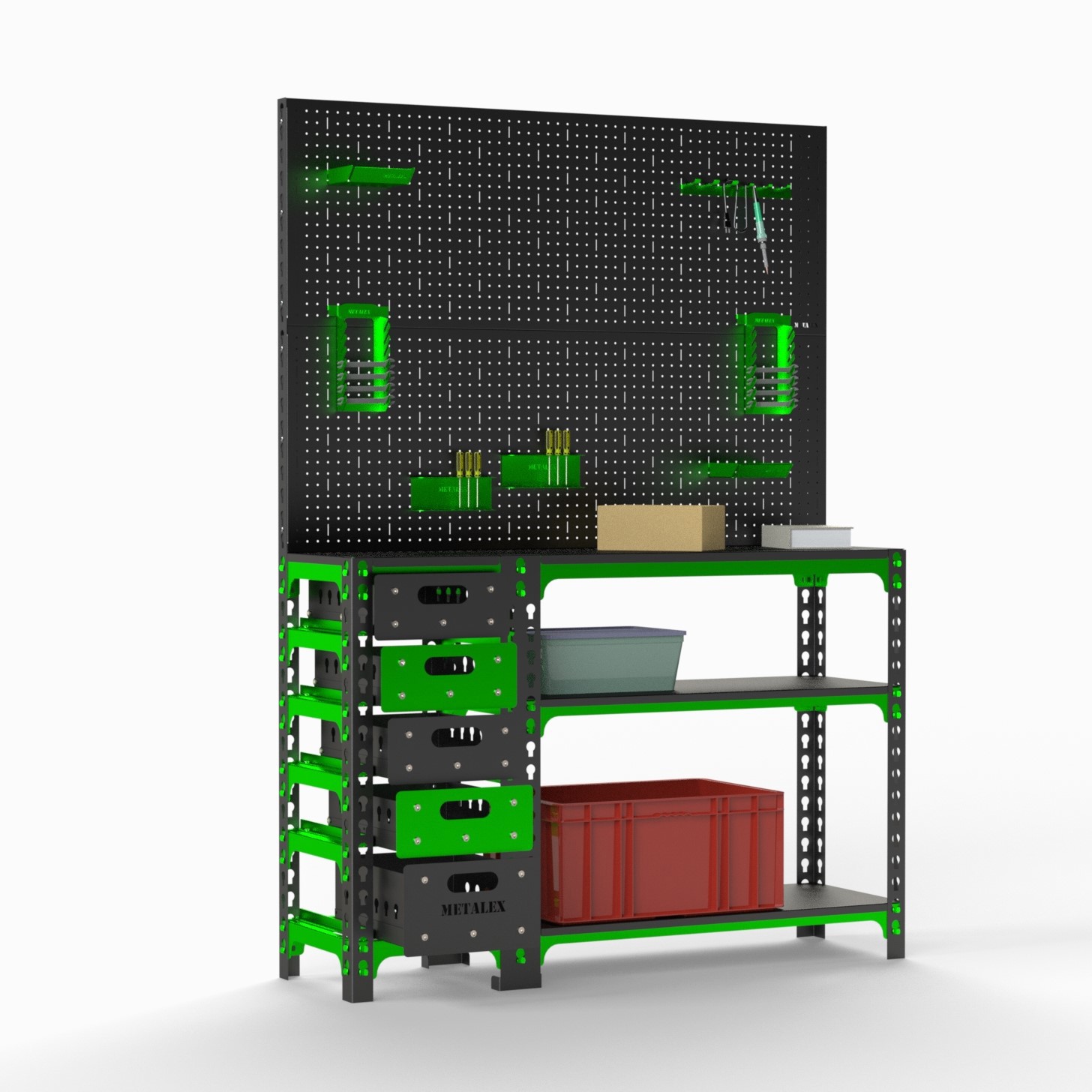 Изображение товара Стол-верстак Metalex SVTIPRIIA951250 950x1200x500 мм, максимальная нагрузка 260 кг