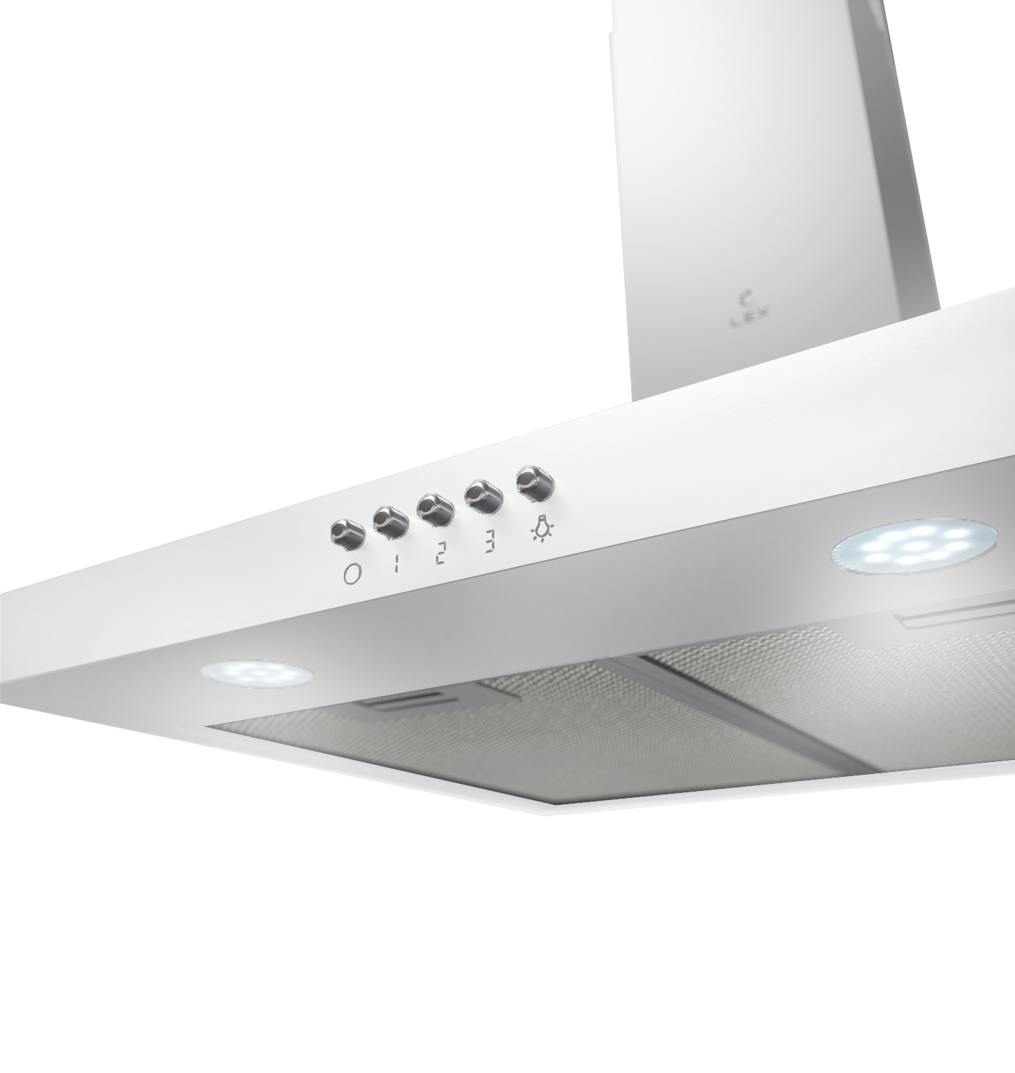 Изображение товара Наклонная вытяжка Lex TRFE000028 50 см белая для кухни