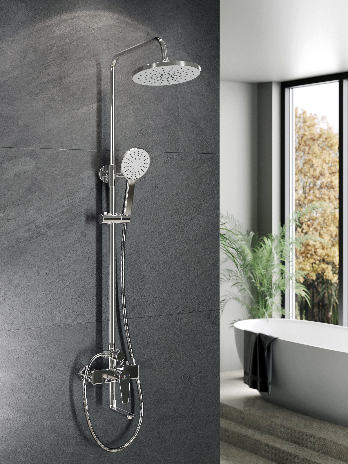 Изображение товара Душевая система TOPLINE by Agger TL0393300 с однорычажным смесителем и пятью режимами