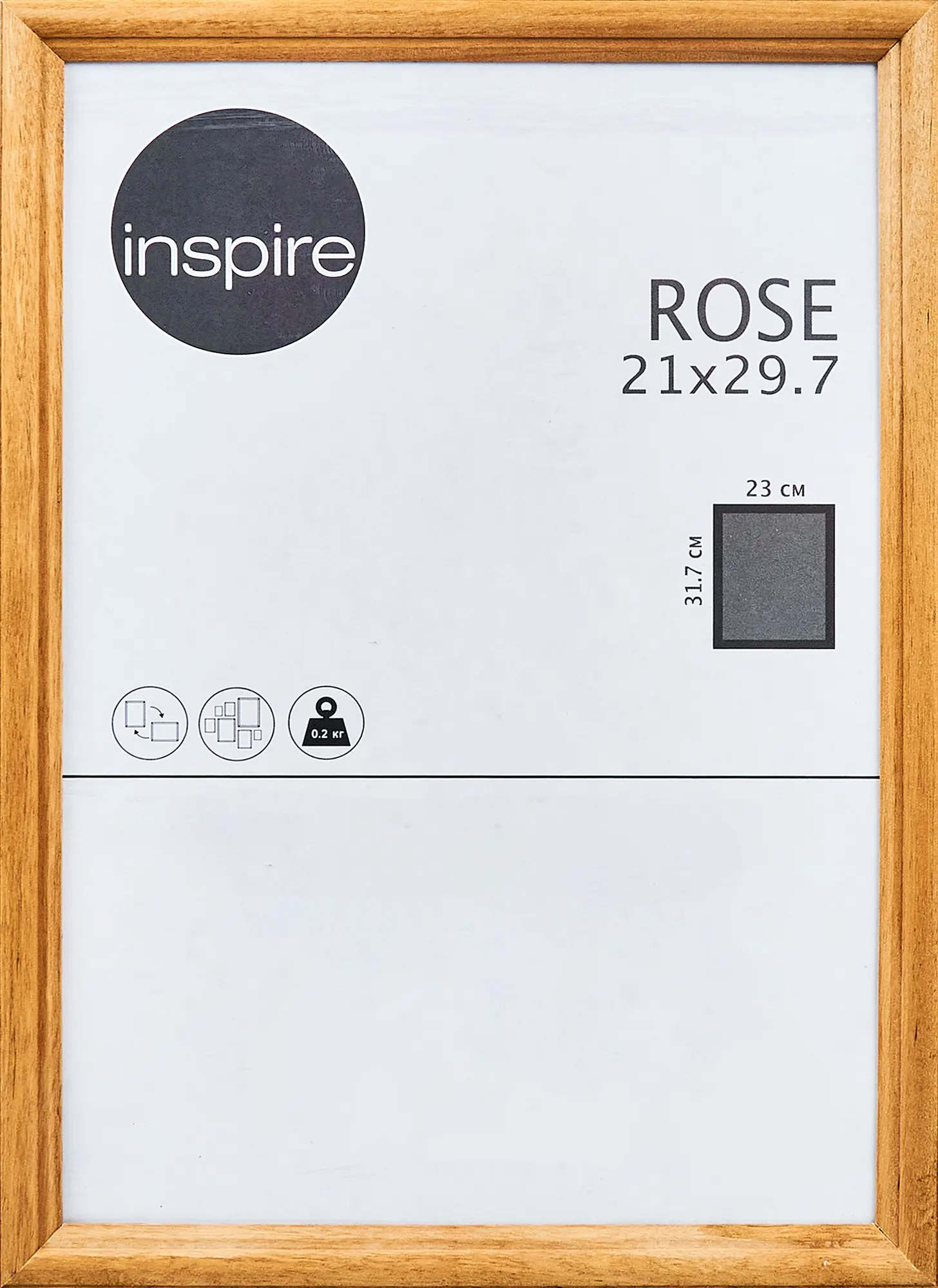 Рамка Inspire Rose 21x29.7 см дерево цвет светлый бук