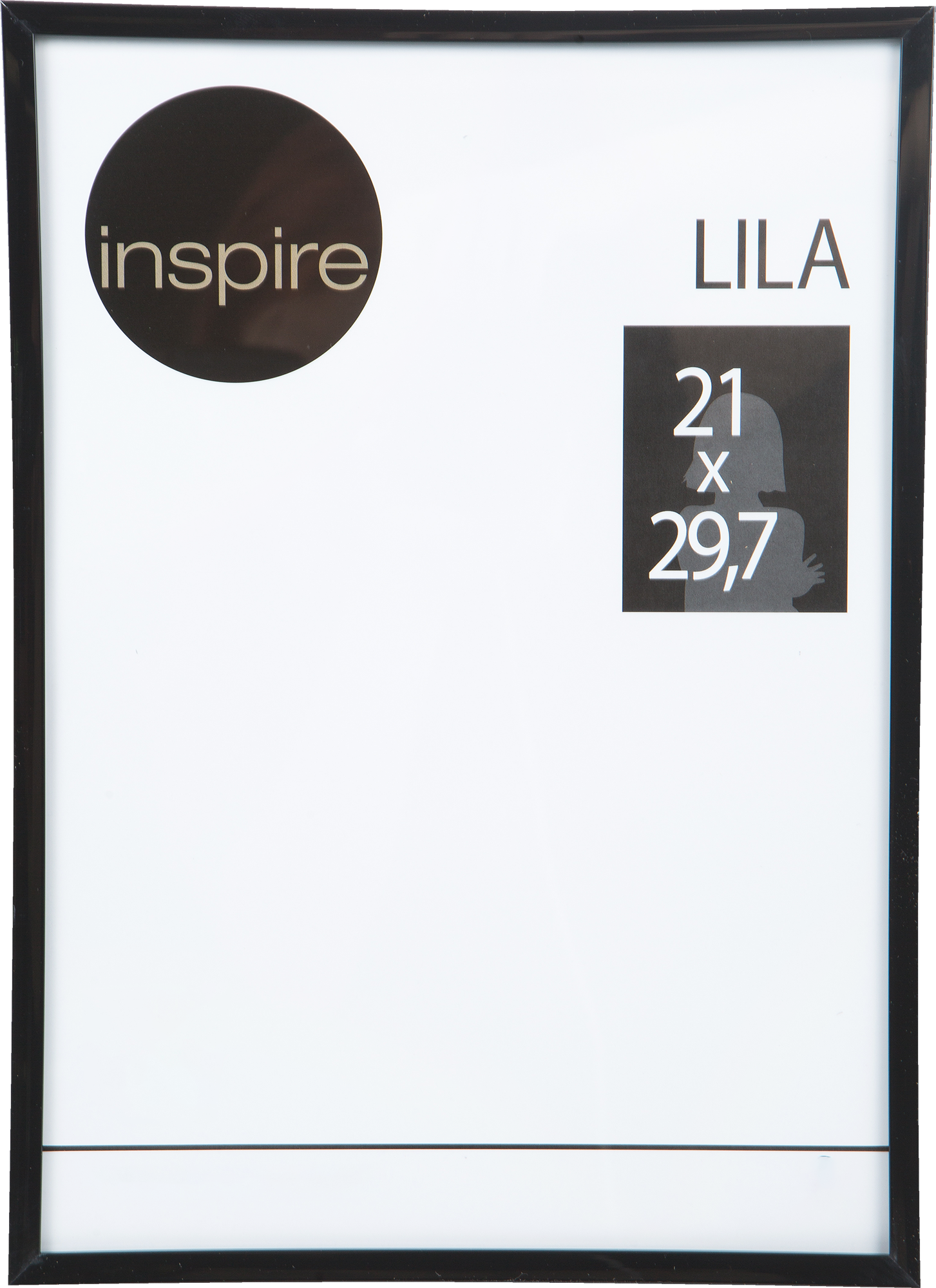 Рамка Inspire Lila 21x29.7 см цвет чёрный