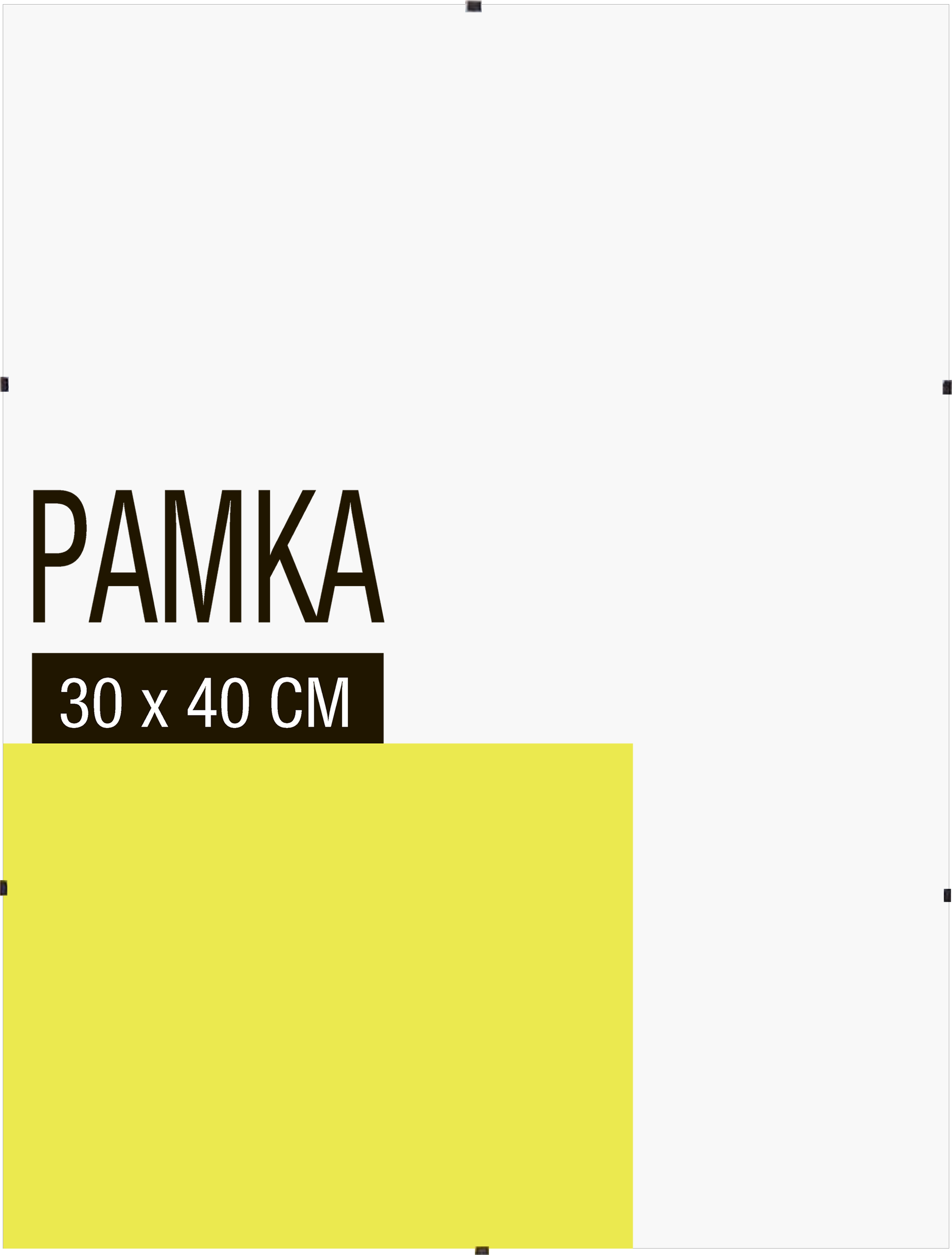 Рамка-клип 30x40 см стекло цвет прозрачный ️ купить по цене 175 ₽/шт. в ...