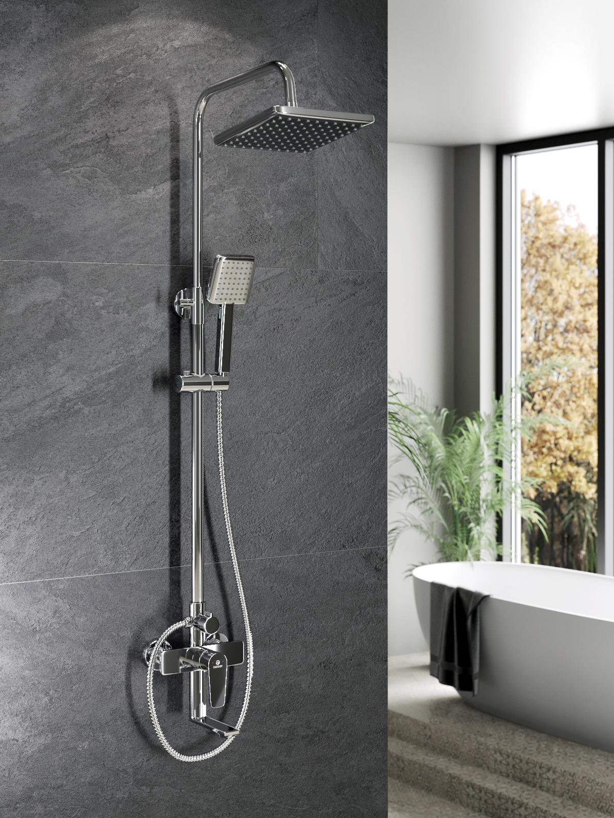 Изображение товара Душевая система TOPLINE by Agger TL0394400 с однорычажным смесителем для ванны/душа цвет хром